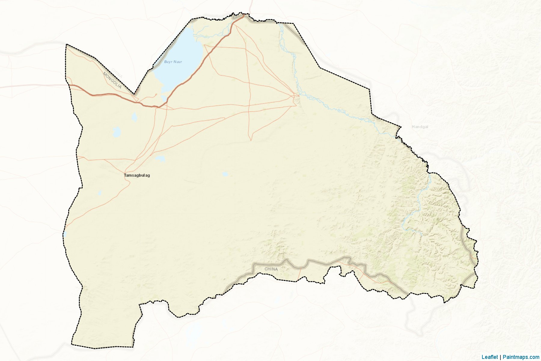 Muestras de recorte de mapas Xalx gol (Dornod)-2