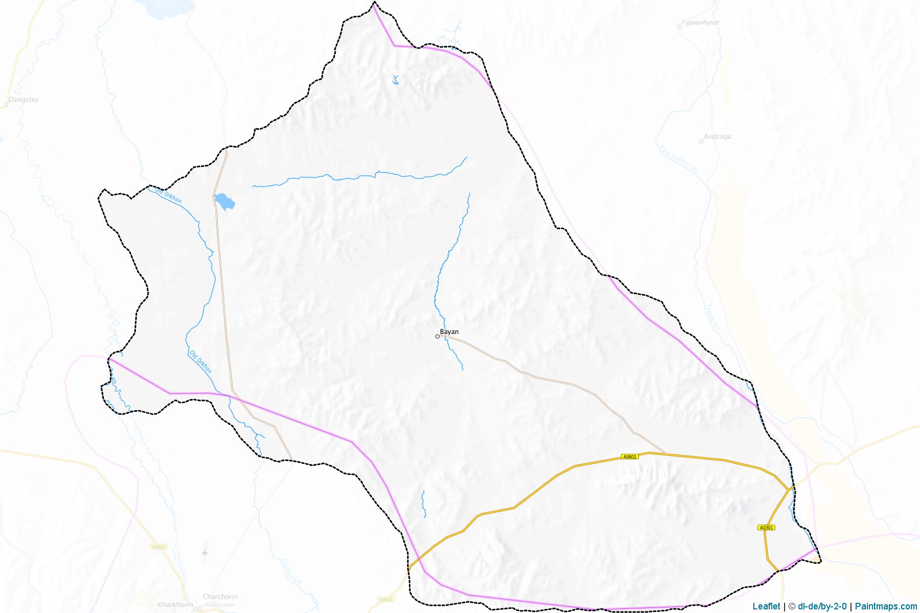 Muestras de recorte de mapas Xashaat (Arhangay)-1