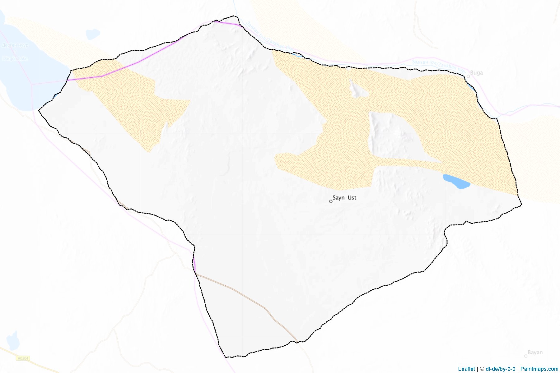 Muestras de recorte de mapas Xo'xmorit (Govi-Altay)-1