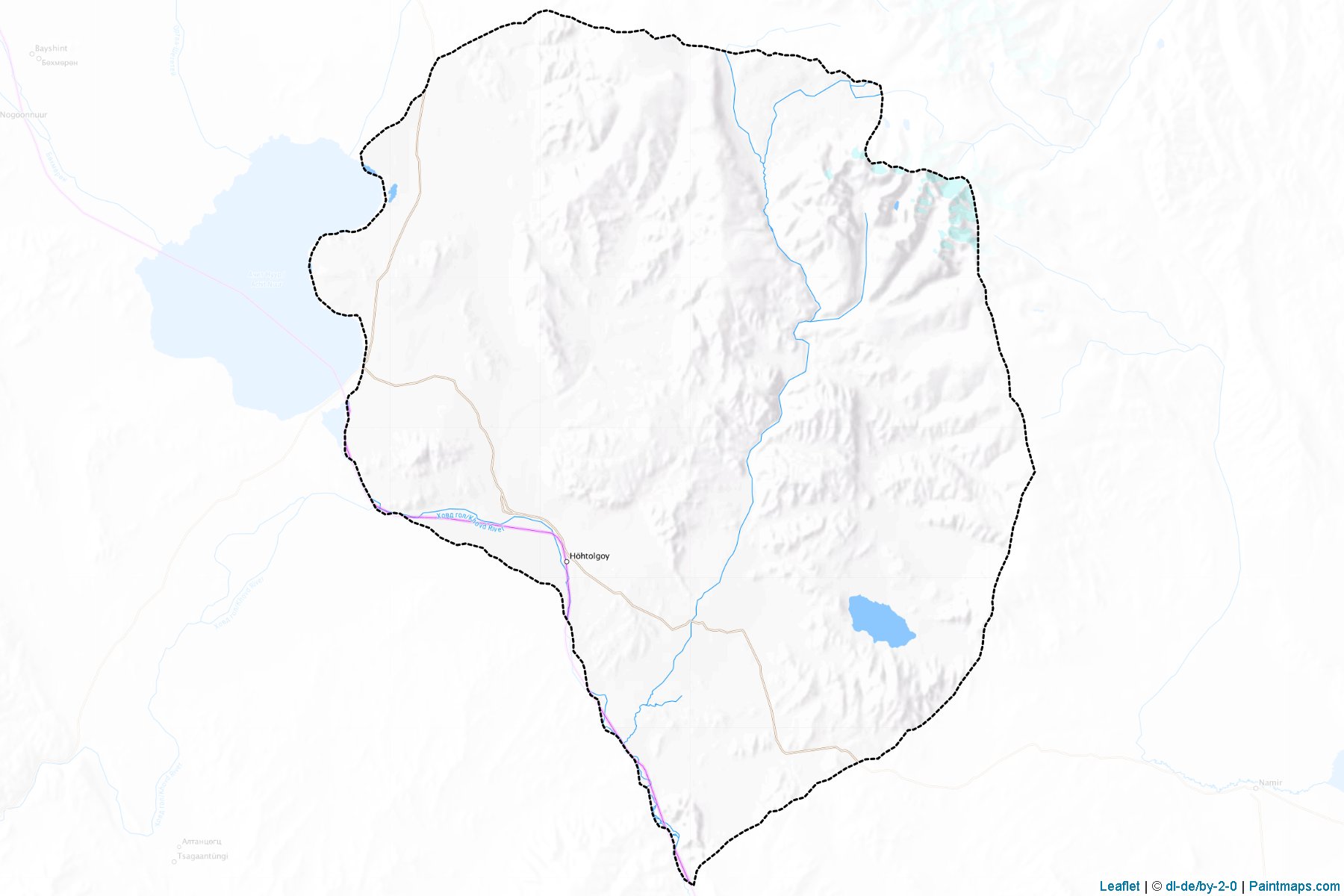 Muestras de recorte de mapas Xovd (Uvs)-1