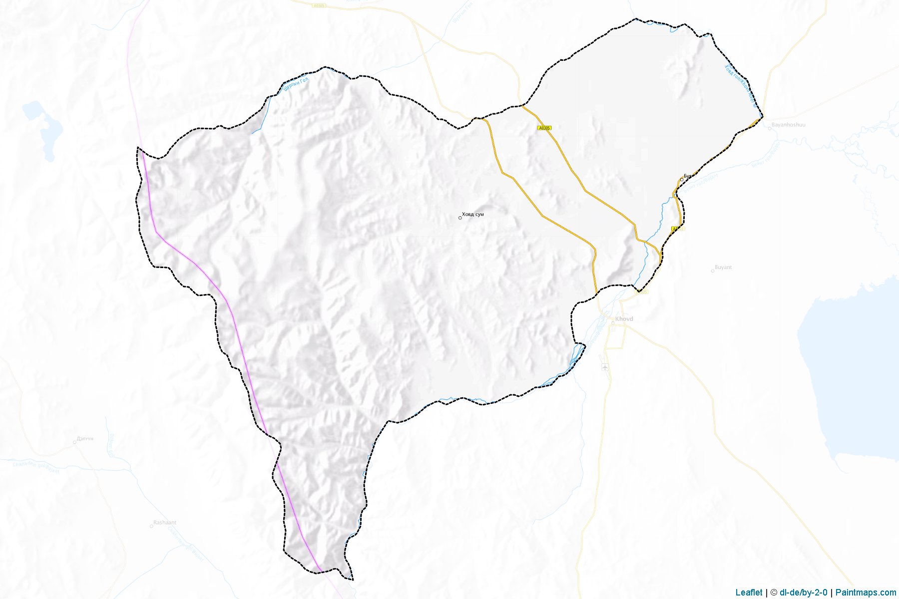 Muestras de recorte de mapas Xovd (Hovd)-1