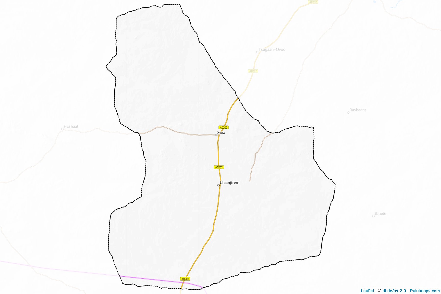 Muestras de recorte de mapas Xuld (Dundgovi)-1