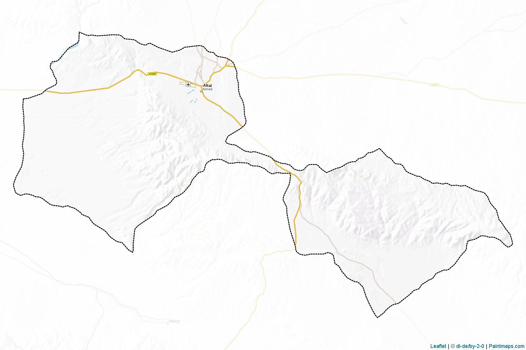 Muestras de recorte de mapas Yeso'nbulag (Govi-Altay)-1