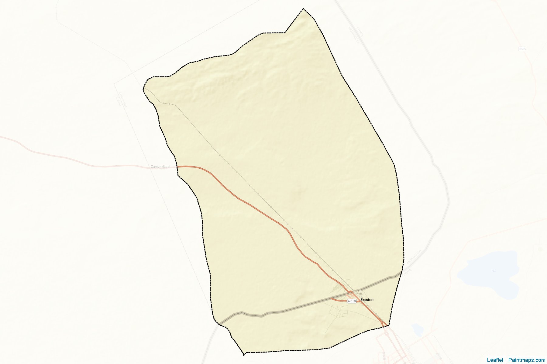 Muestras de recorte de mapas Zamyn U'ud (Dornogovi)-2