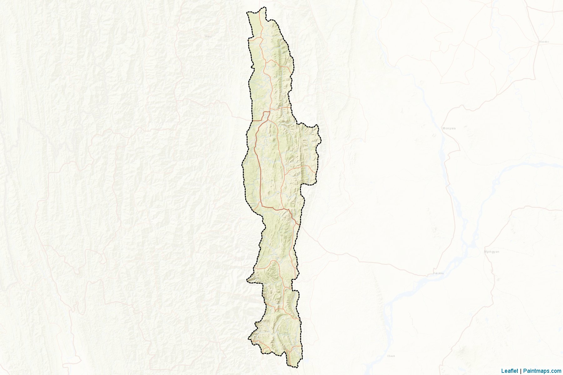 Gangaw (Magway) Map Cropping Samples-2