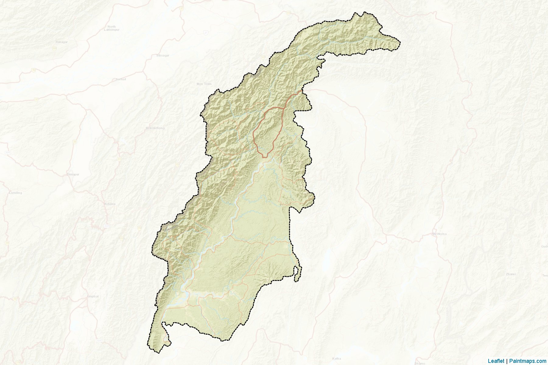 Hkamti (Sagaing) Map Cropping Samples-2