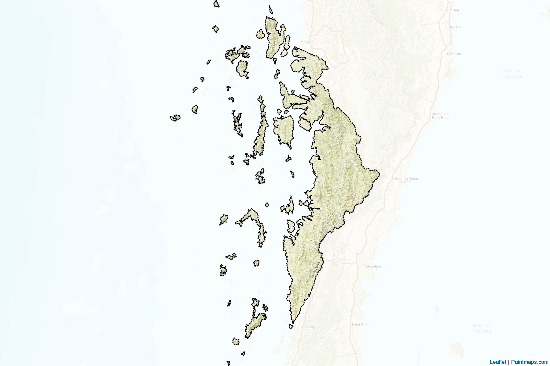 Kawthoung (Tanintharyi Region) Haritası Örnekleri-2