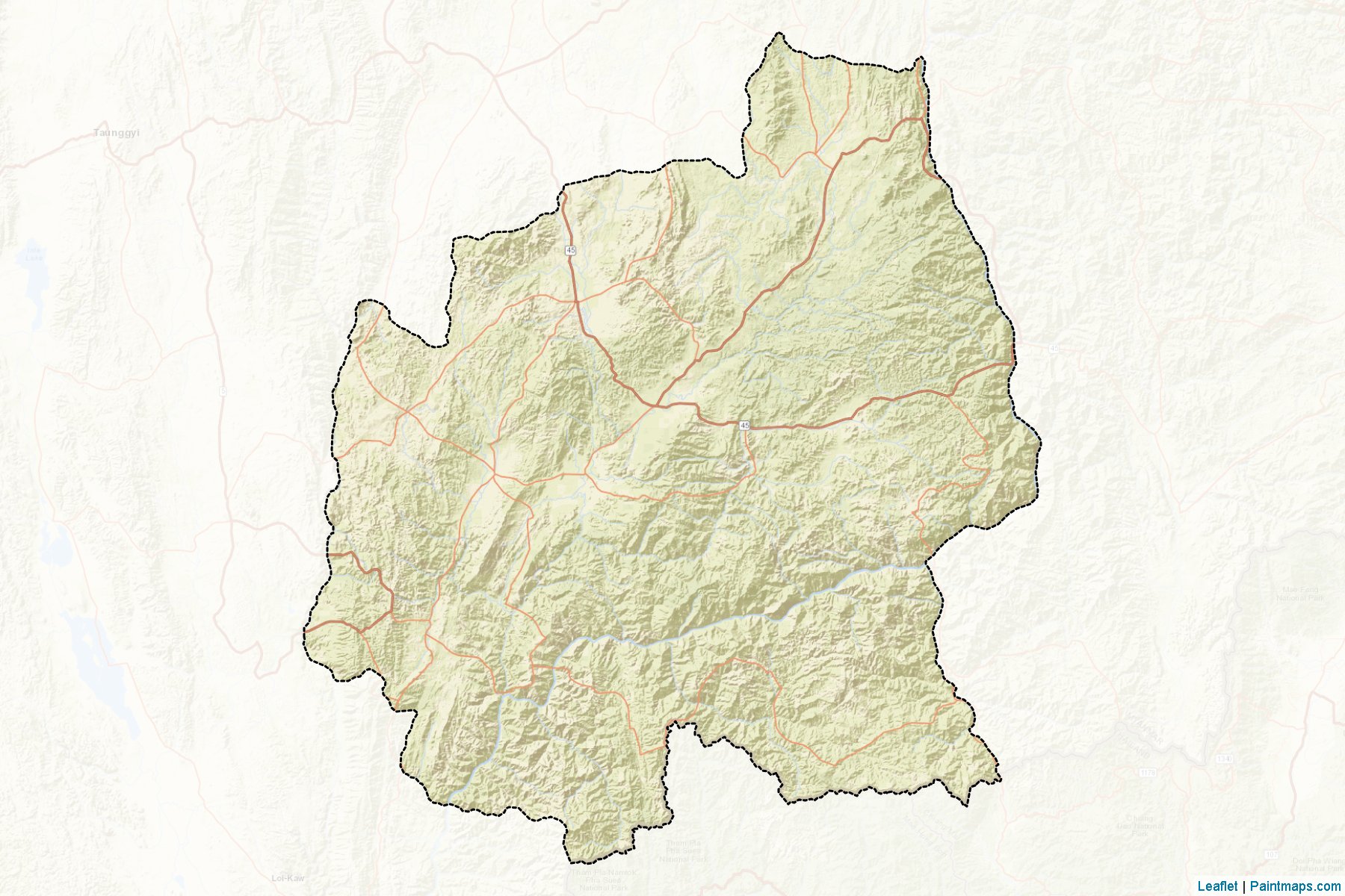 Langkho (Shan State) Map Cropping Samples-2