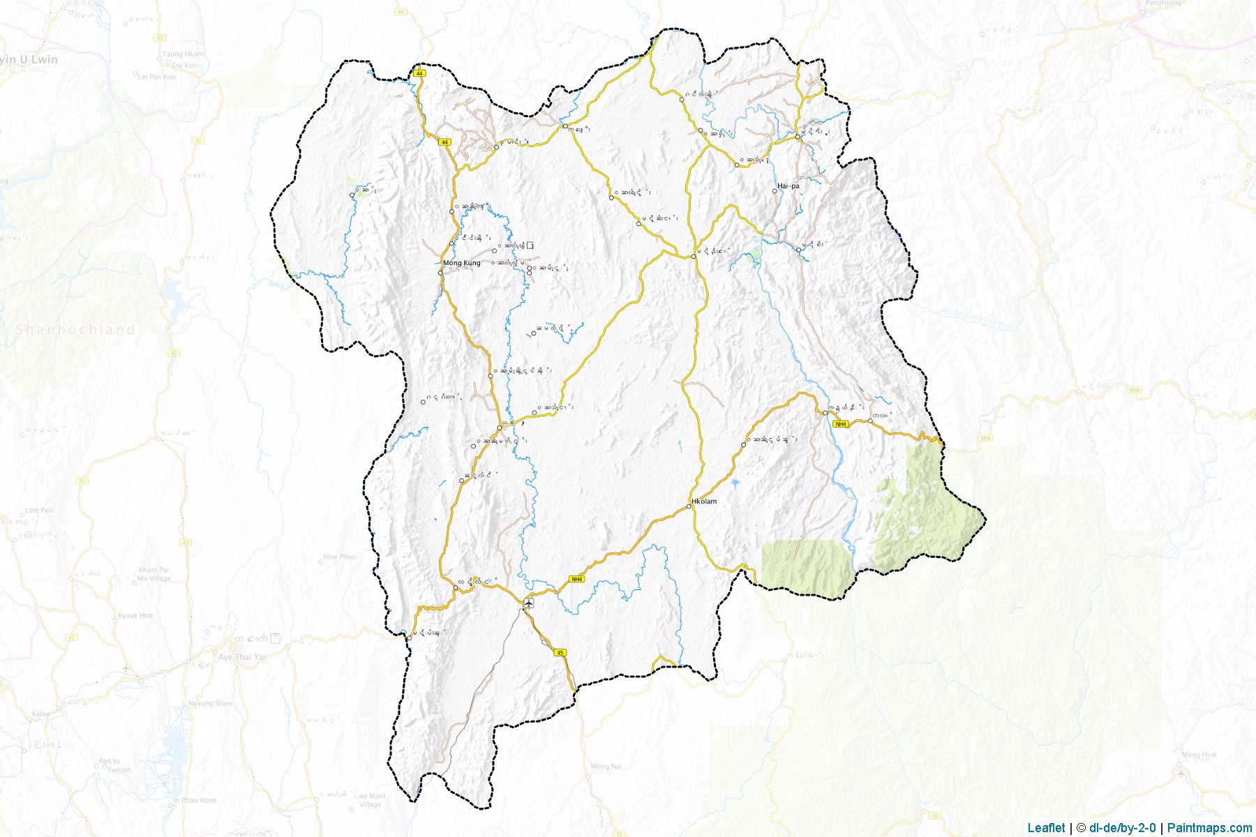 Loilen (Shan State) Map Cropping Samples-1