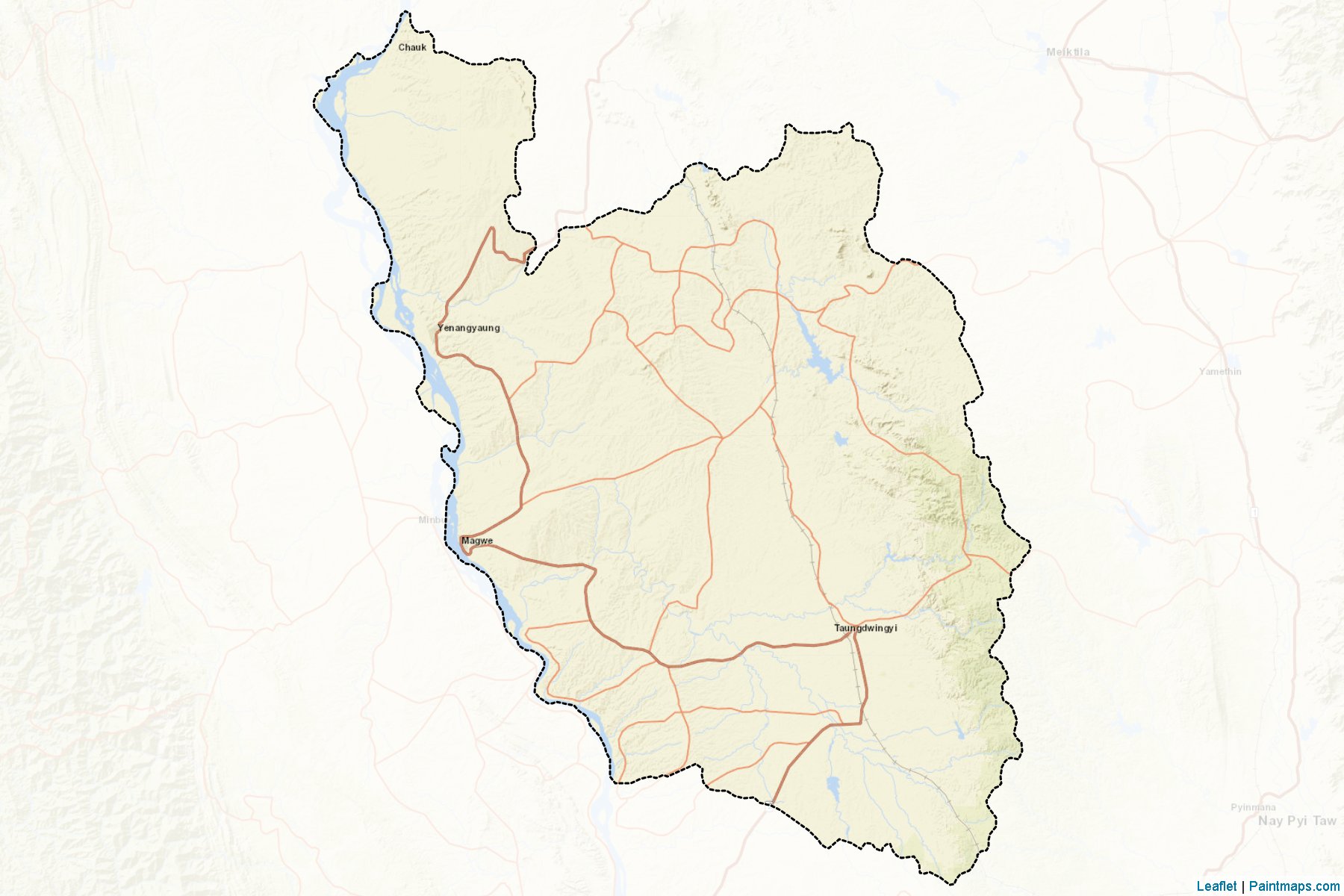 Magway (Magway) Map Cropping Samples-2