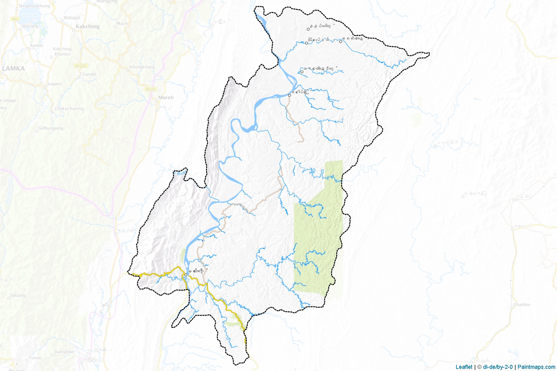 Mawlaik (Sagaing) Map Cropping Samples-1