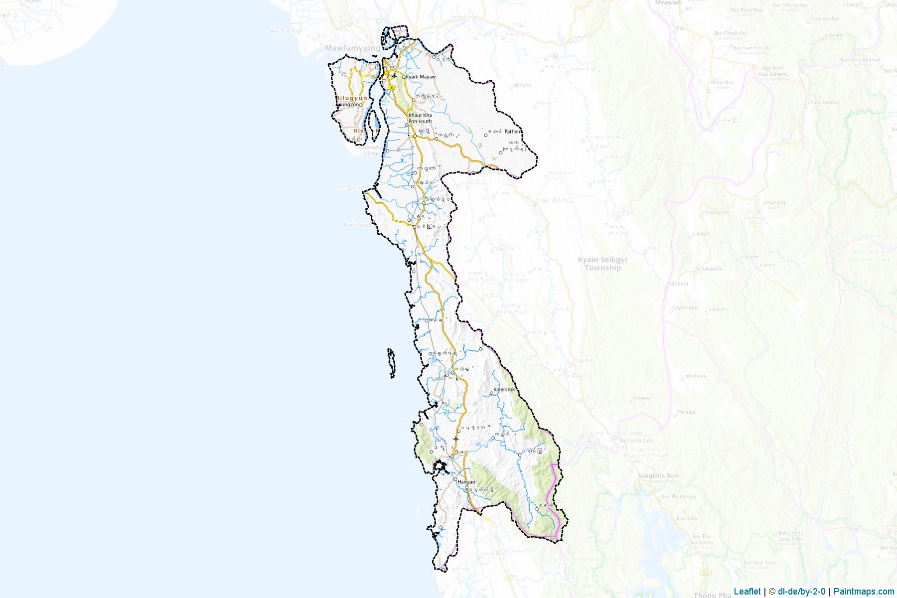 Mawlamyine (Mon State) Map Cropping Samples-1