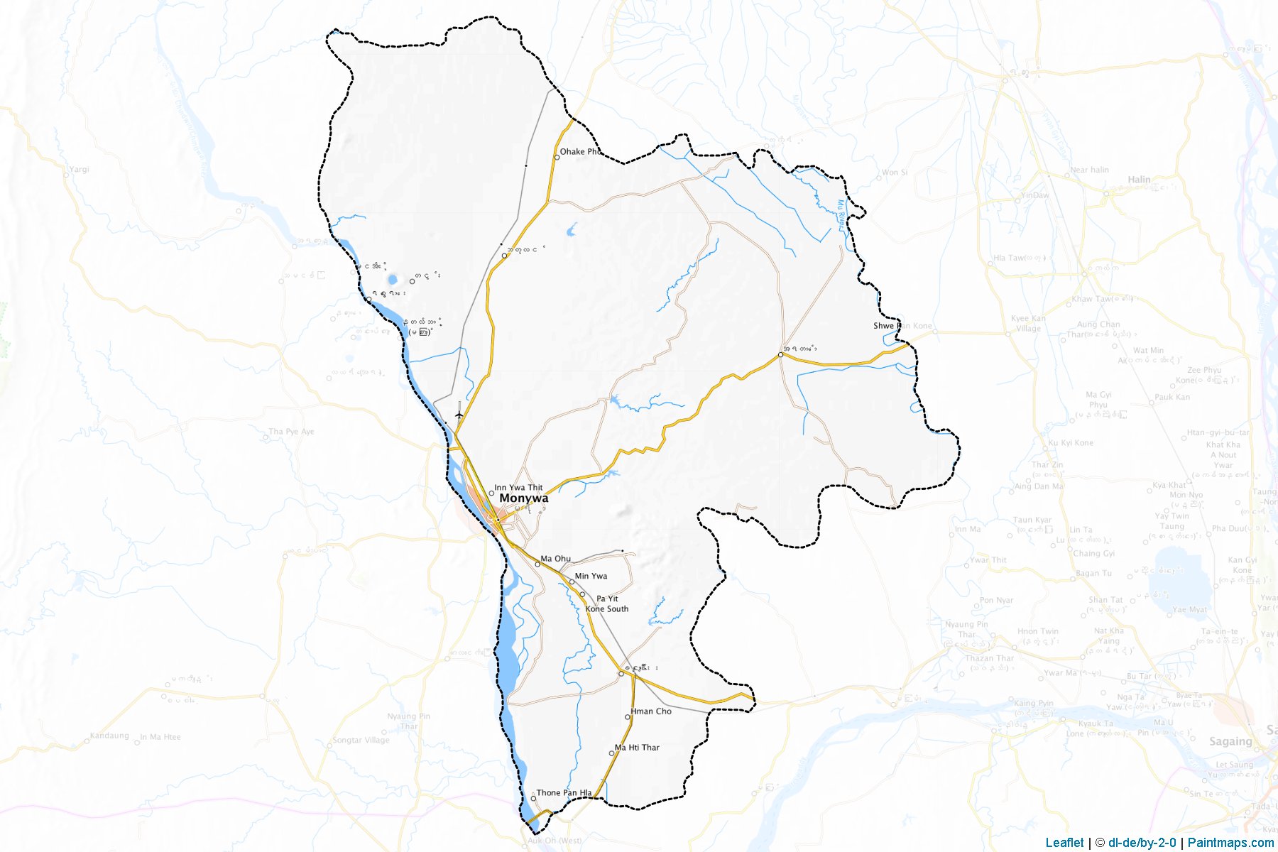 Monywa (Sagaing) Map Cropping Samples-1