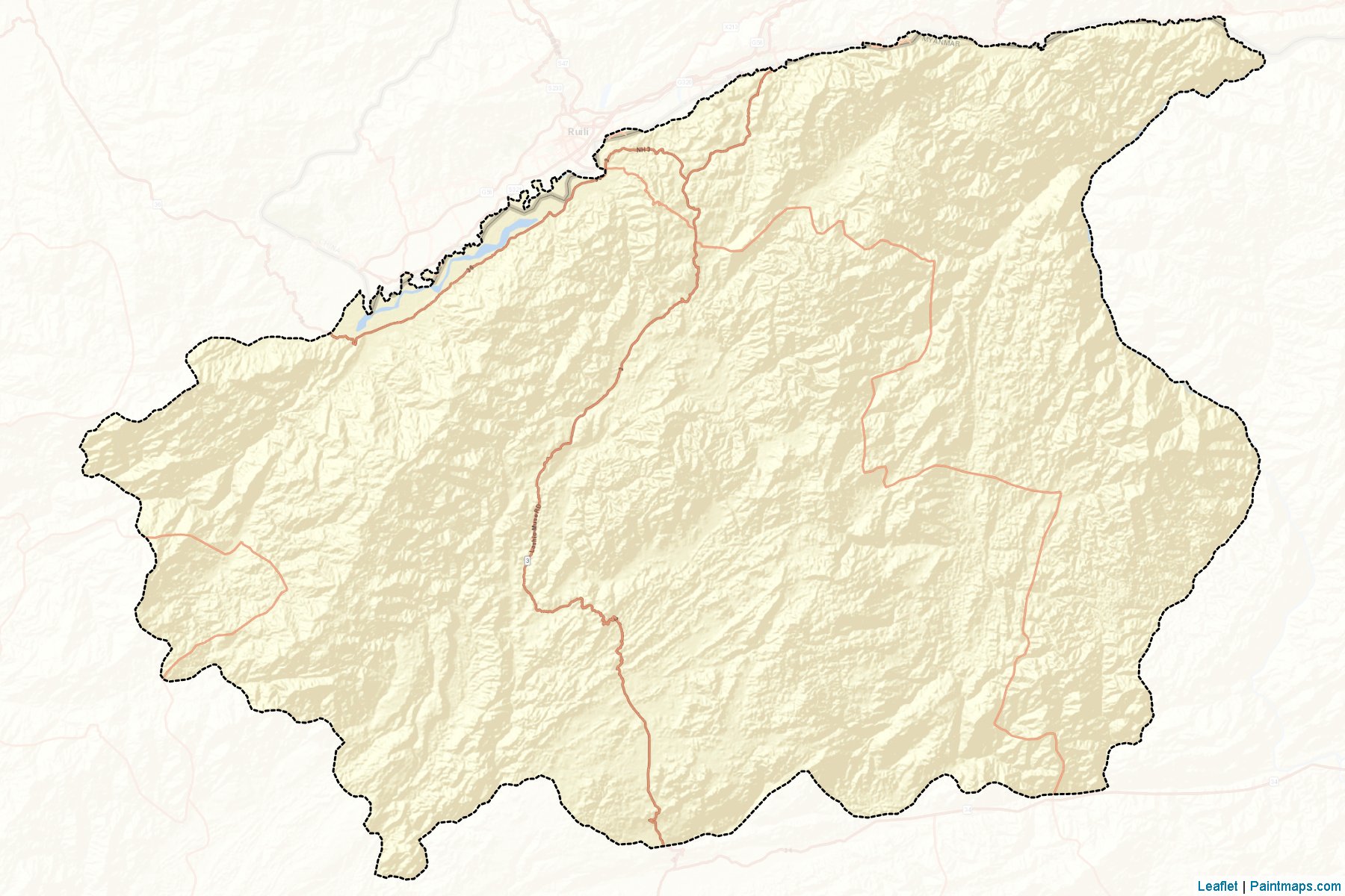 Mu Se (Shan State) Map Cropping Samples-2