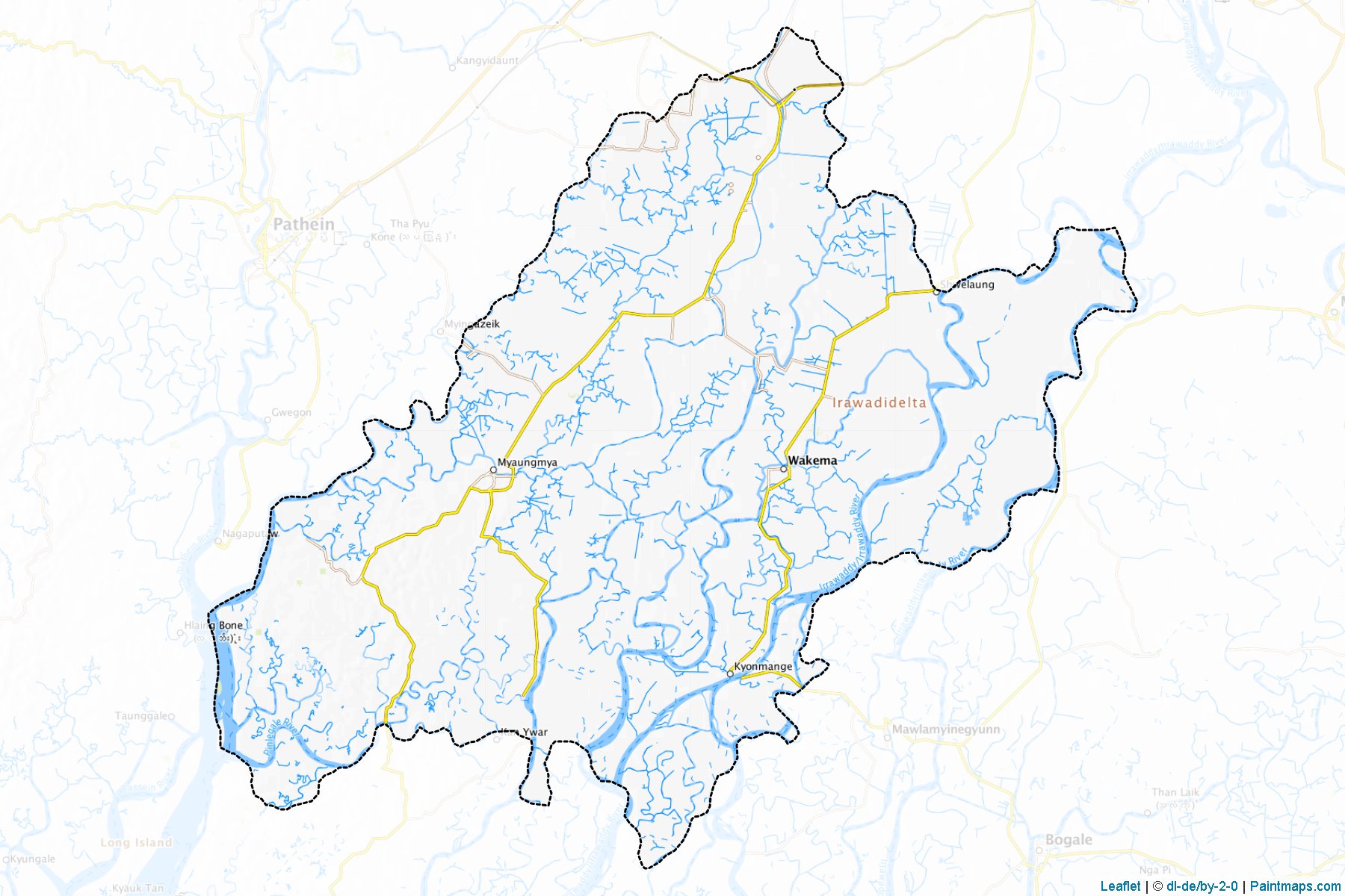 Myaungmya (Ayeryarwady Bölgesi) Haritası Örnekleri-1