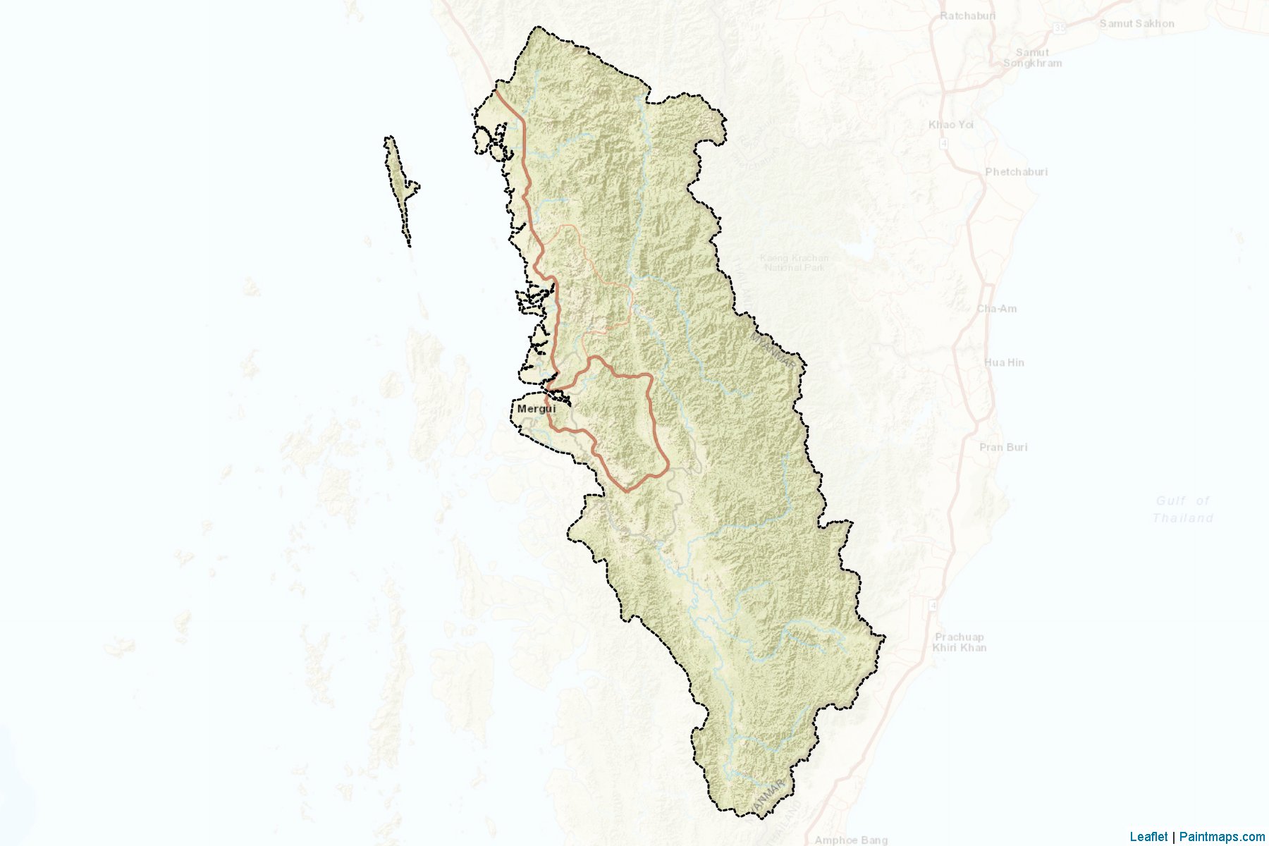 Muestras de recorte de mapas Myeik (Tanintharyi)-2