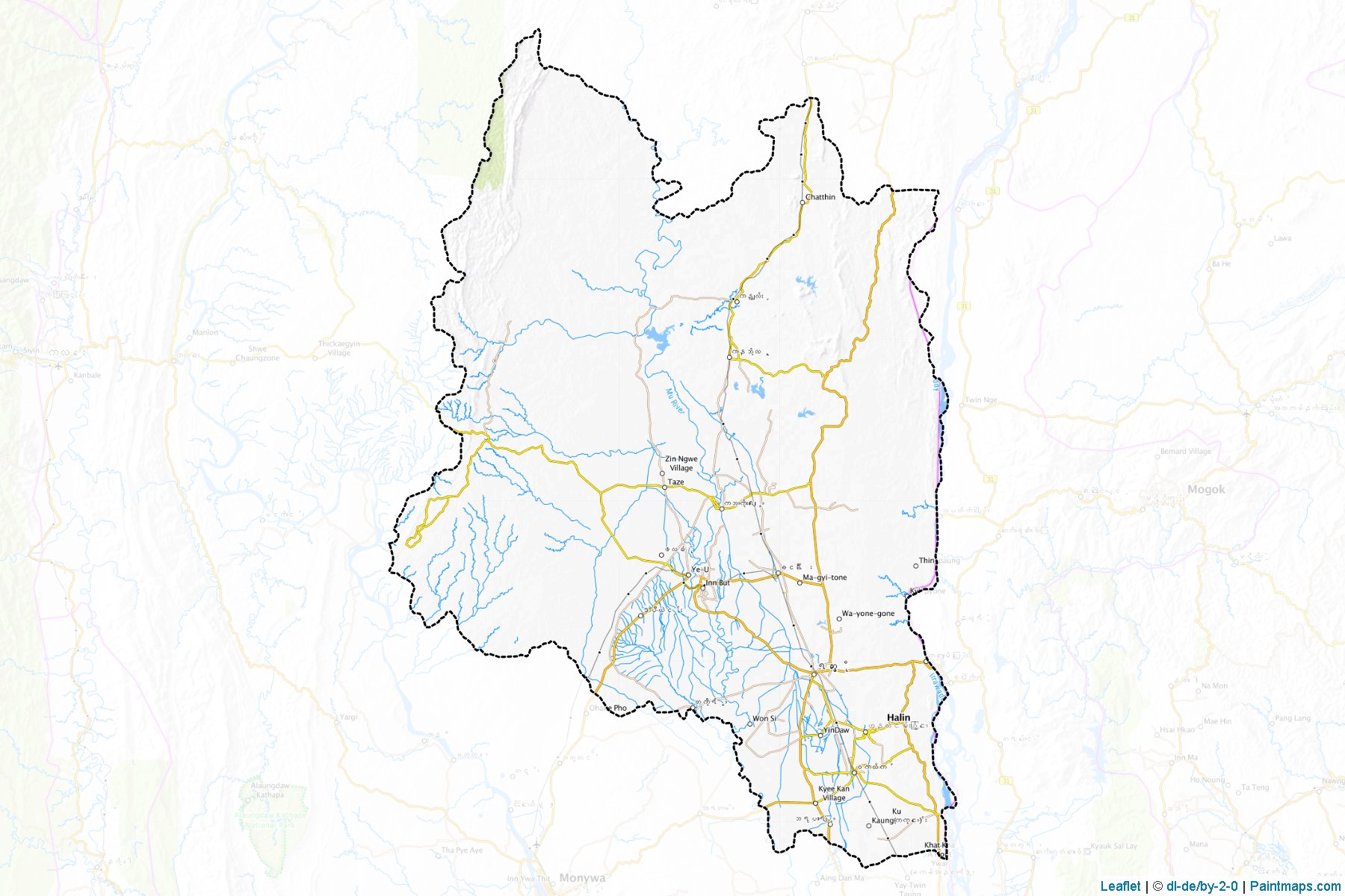 Shwebo (Sagaing) Map Cropping Samples-1