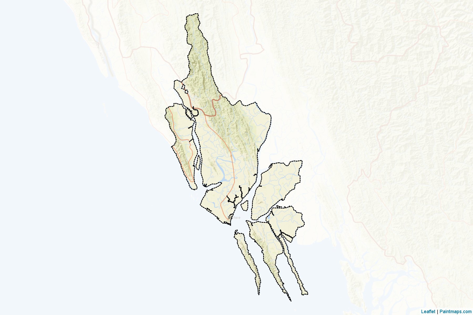 Sittwe (Rakhine State) Map Cropping Samples-2