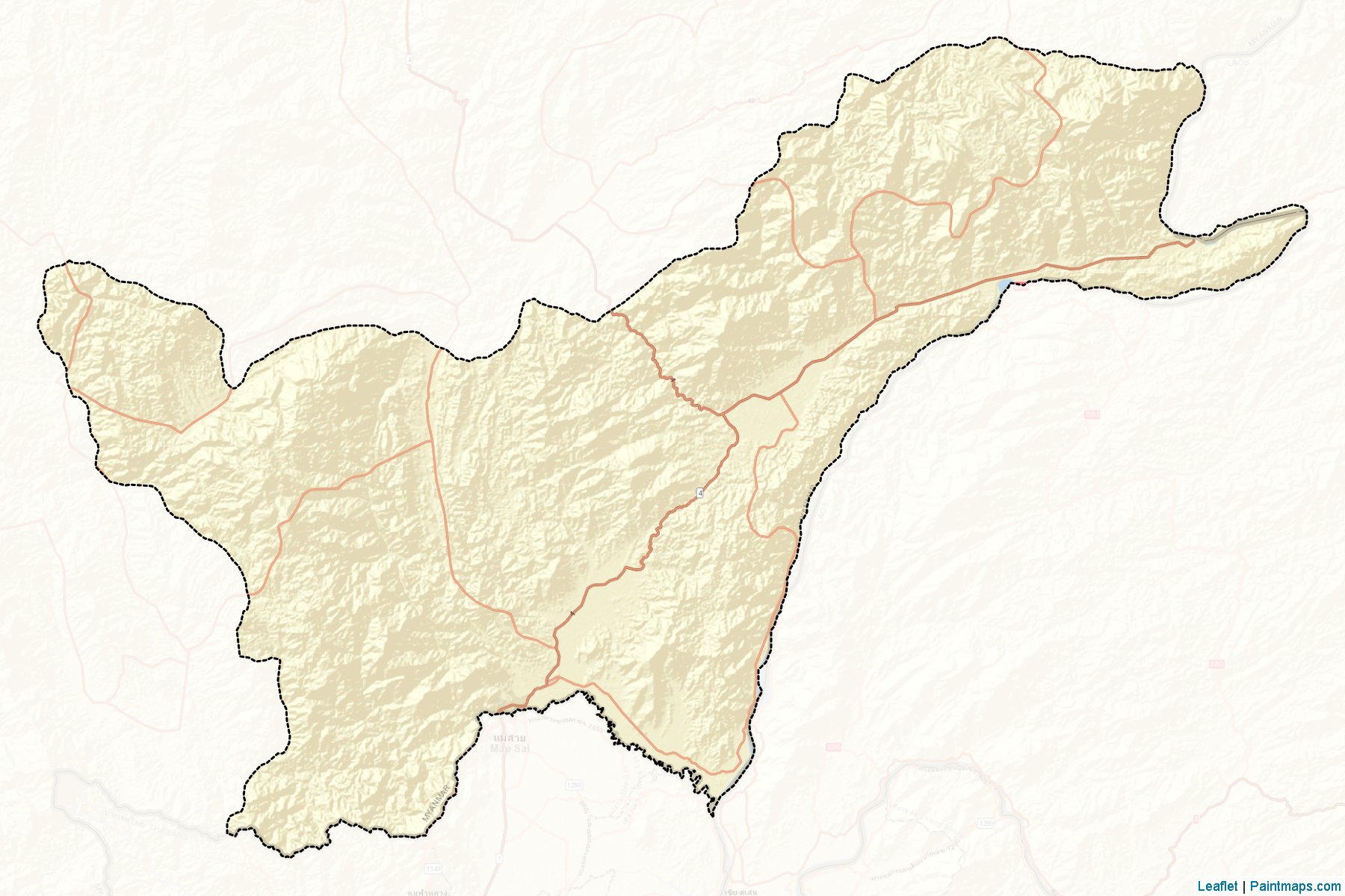 Tachileik (Shan State) Map Cropping Samples-2