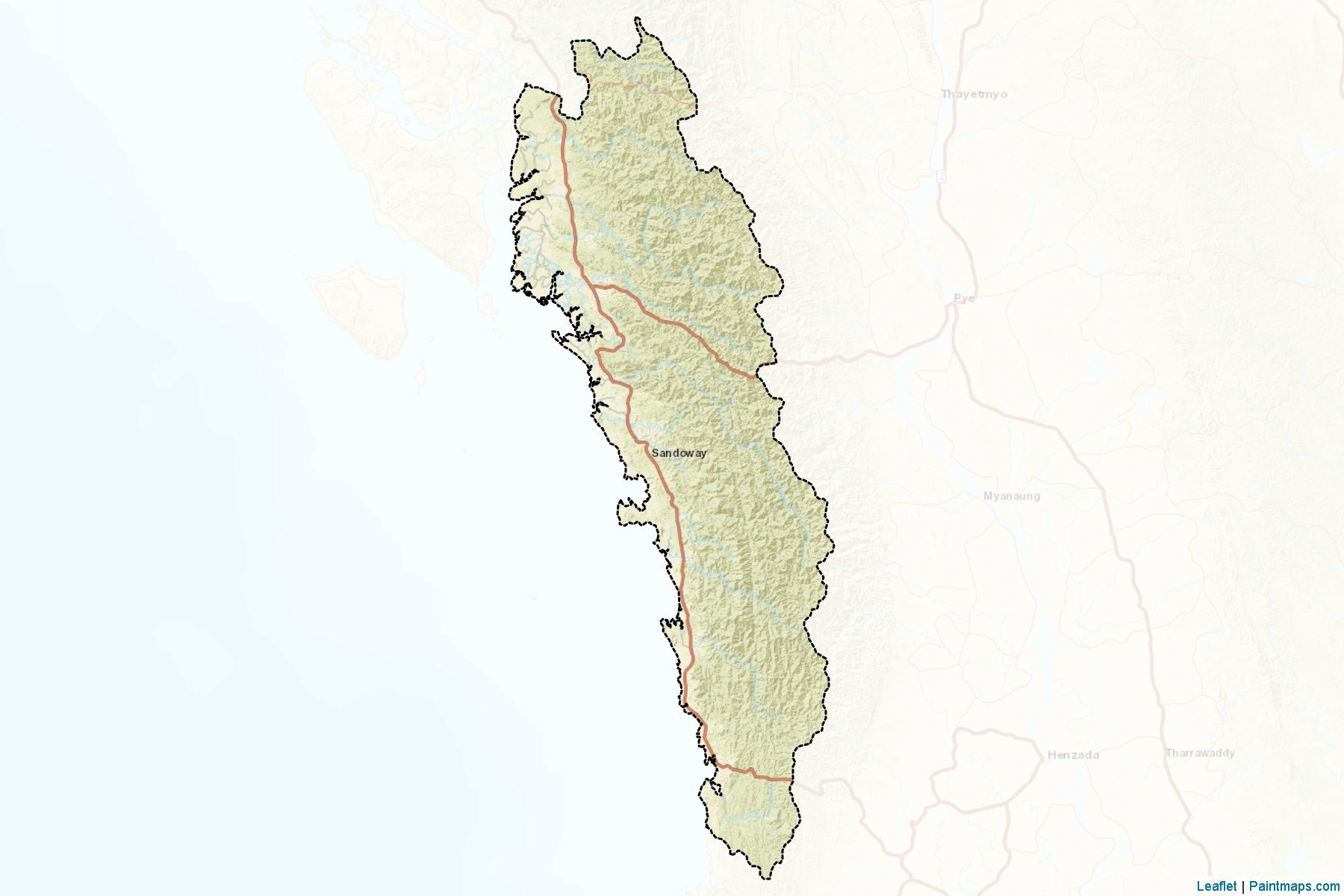 Thandwe (Rakhine State) Map Cropping Samples-2