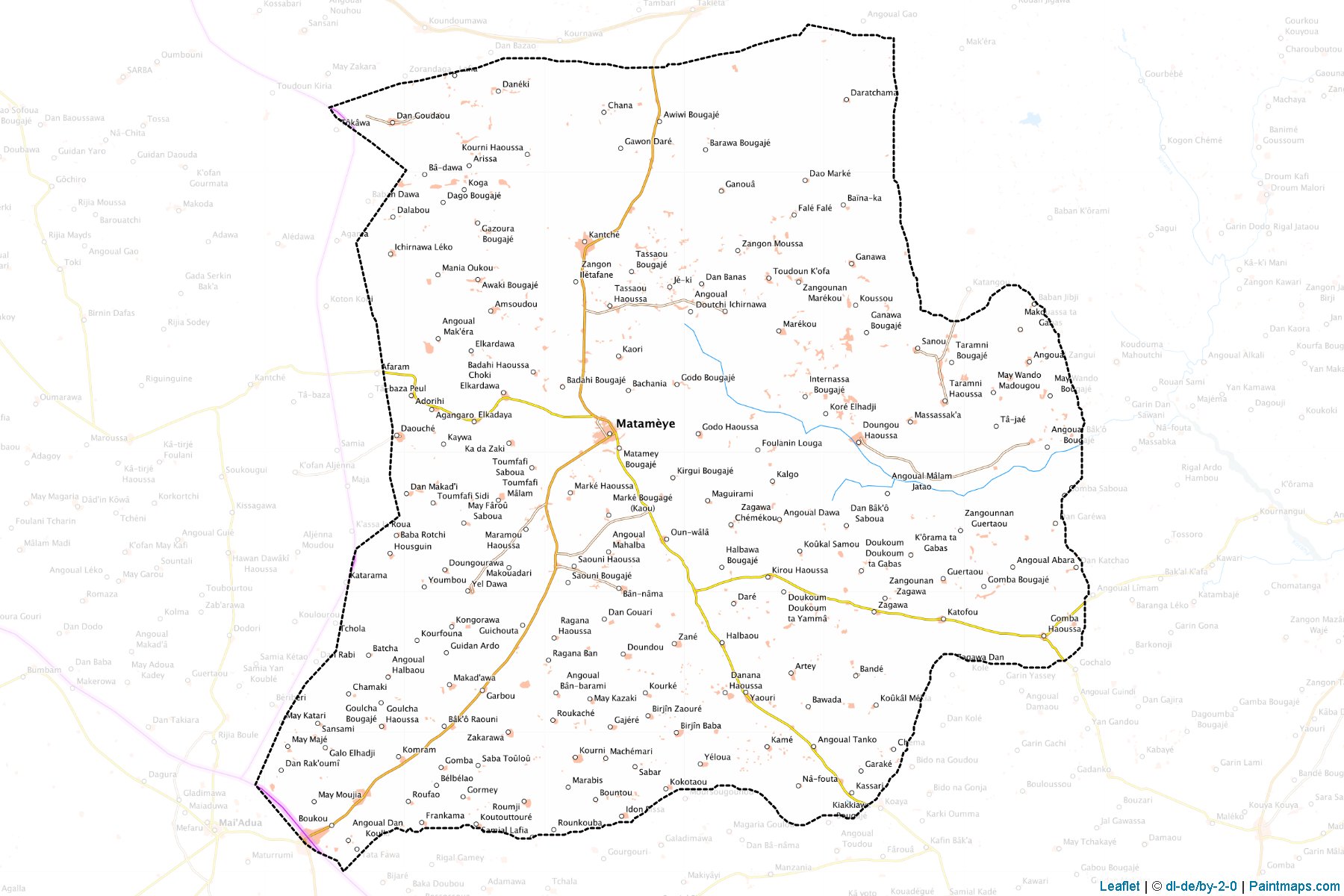 Matamey (Zinder) Haritası Örnekleri-1