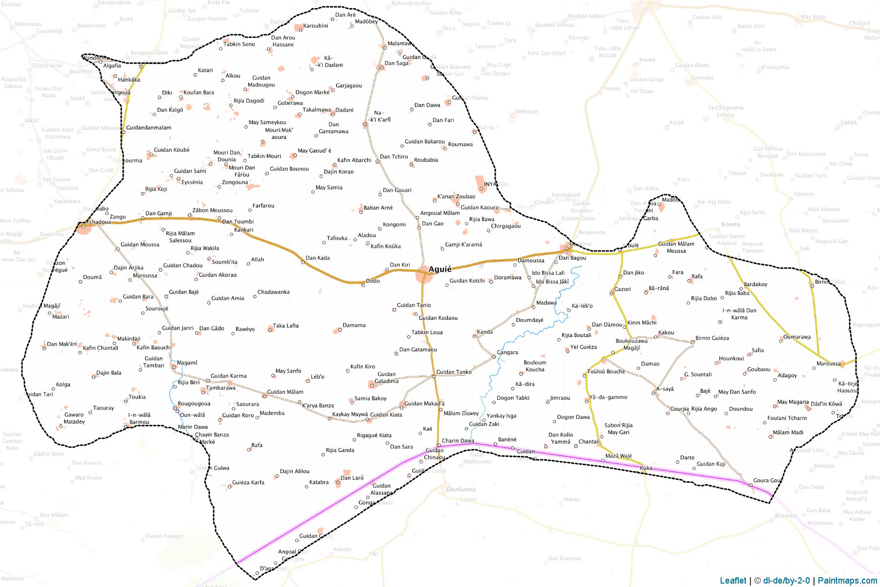 Muestras de recorte de mapas Aguie (Maradi)-1