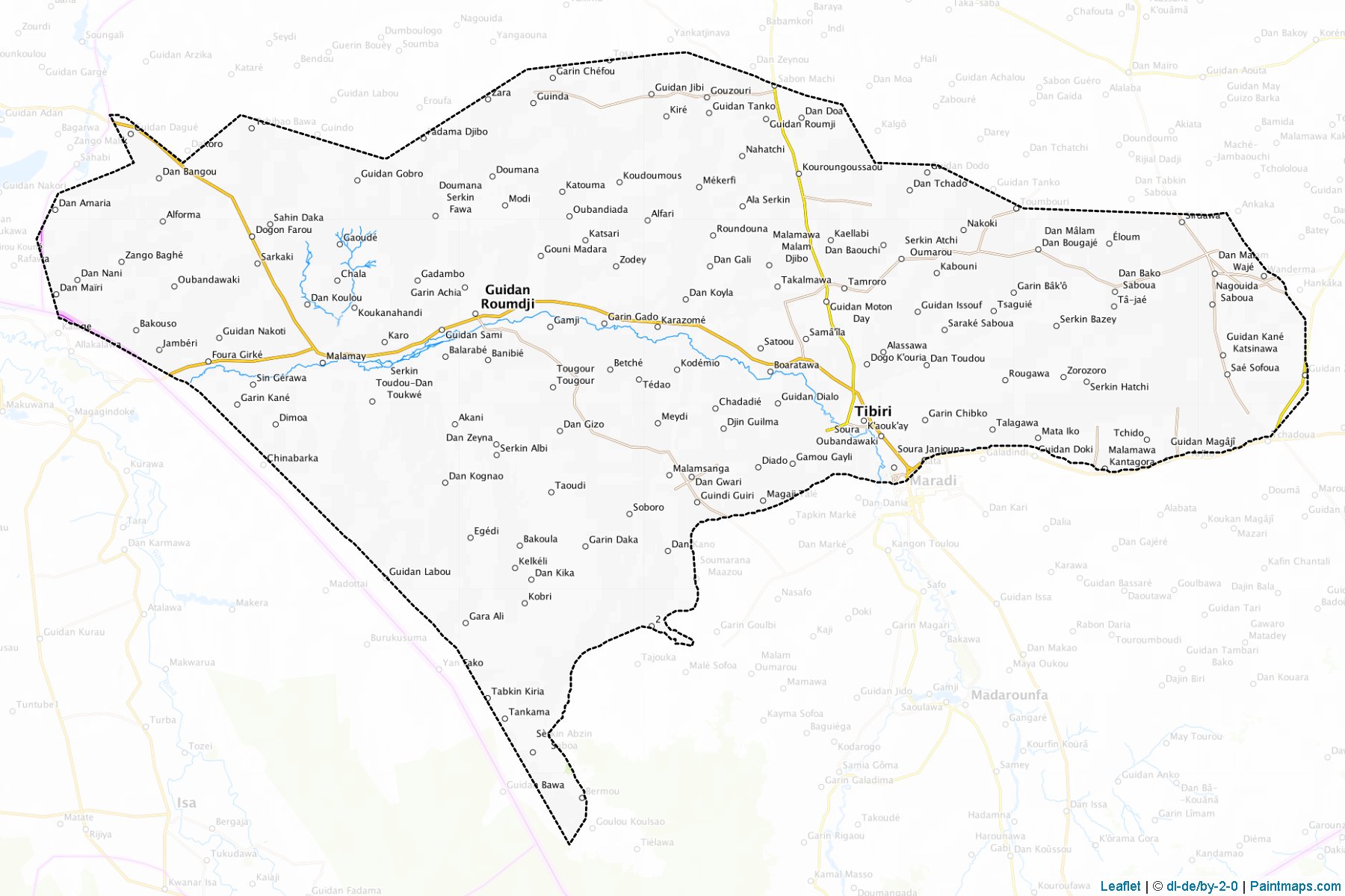 Guidan roumji (Maradi) Haritası Örnekleri-1
