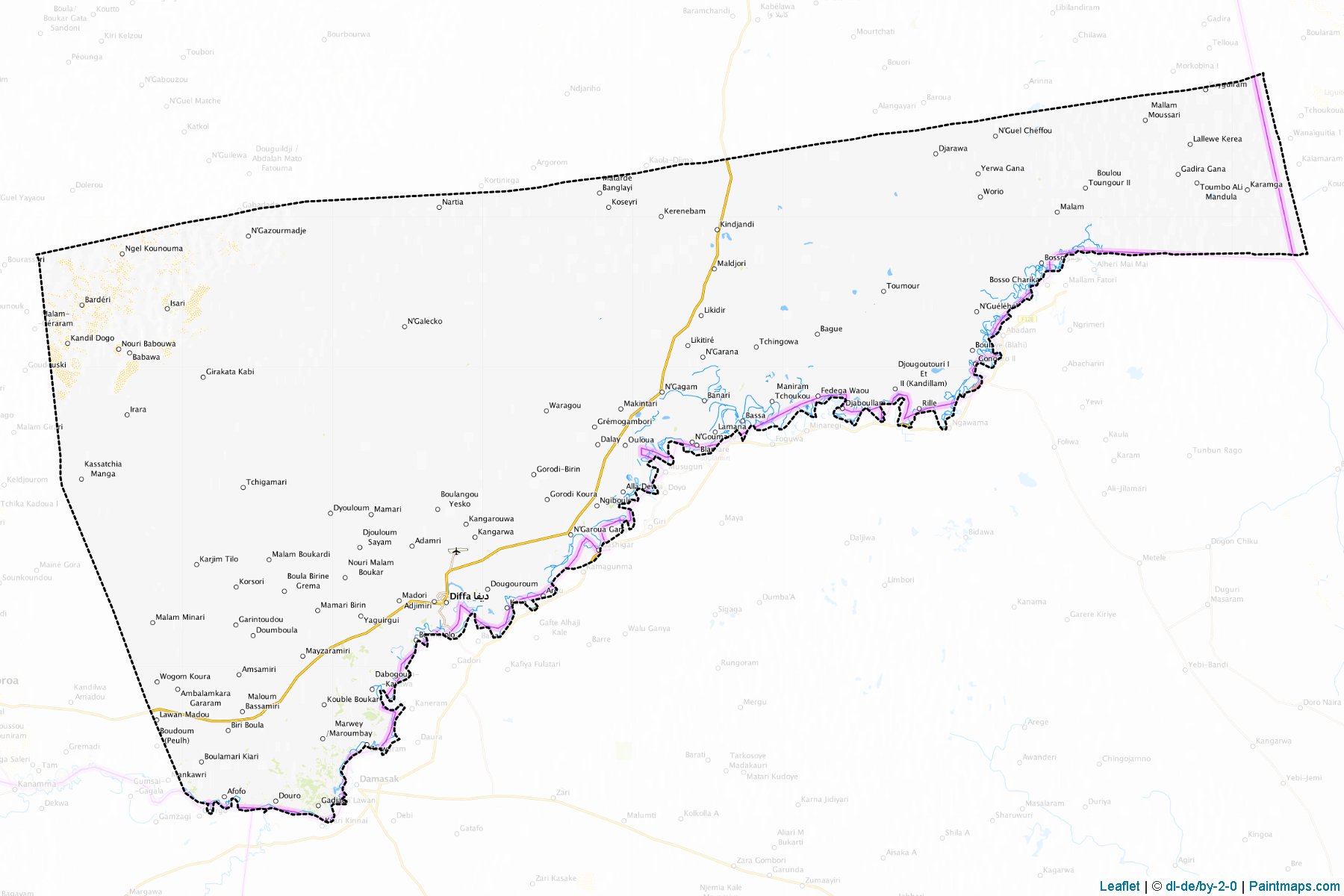 Diffa (Diffa) Haritası Örnekleri-1