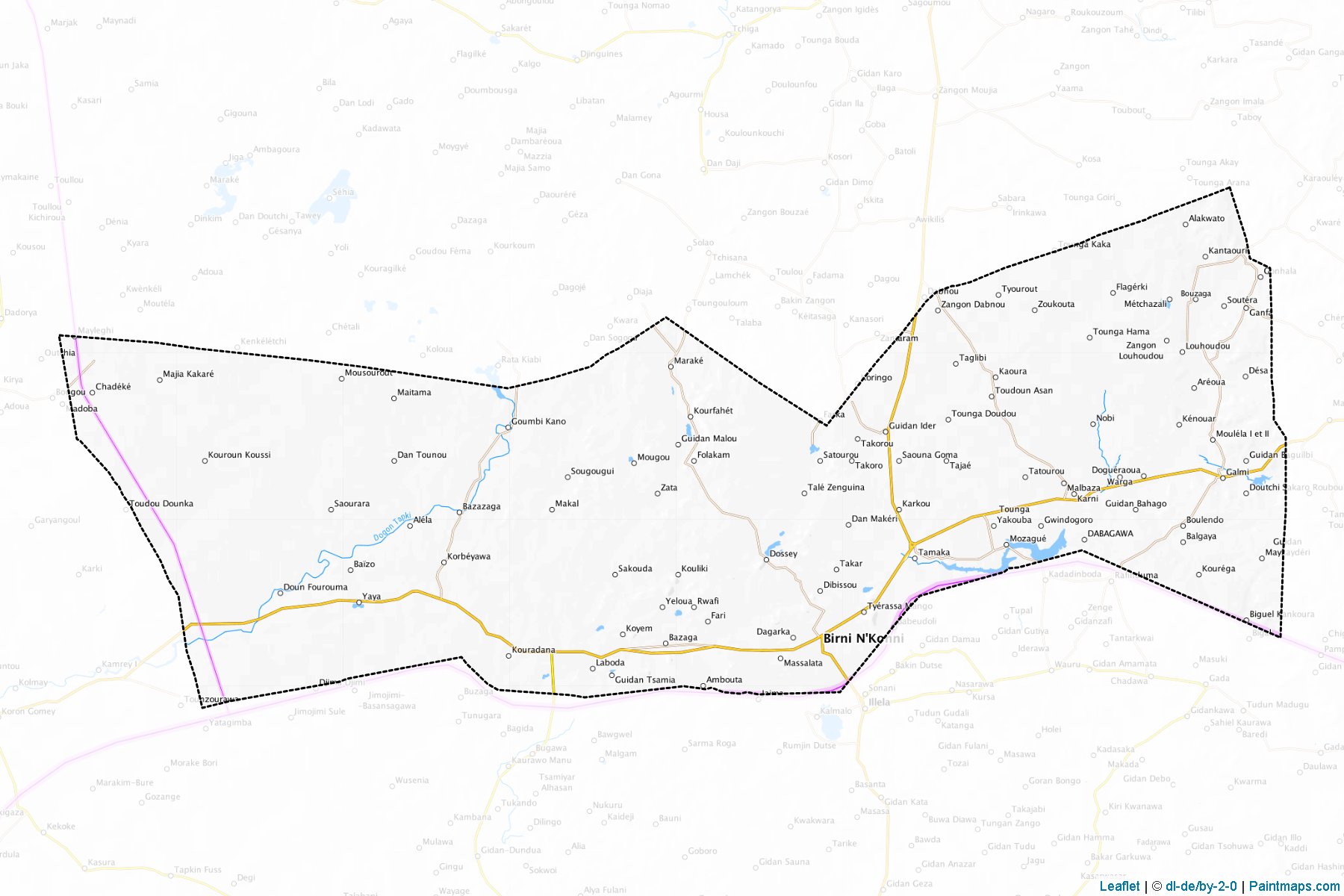 Muestras de recorte de mapas Birni N'Konni (Tahoua)-1