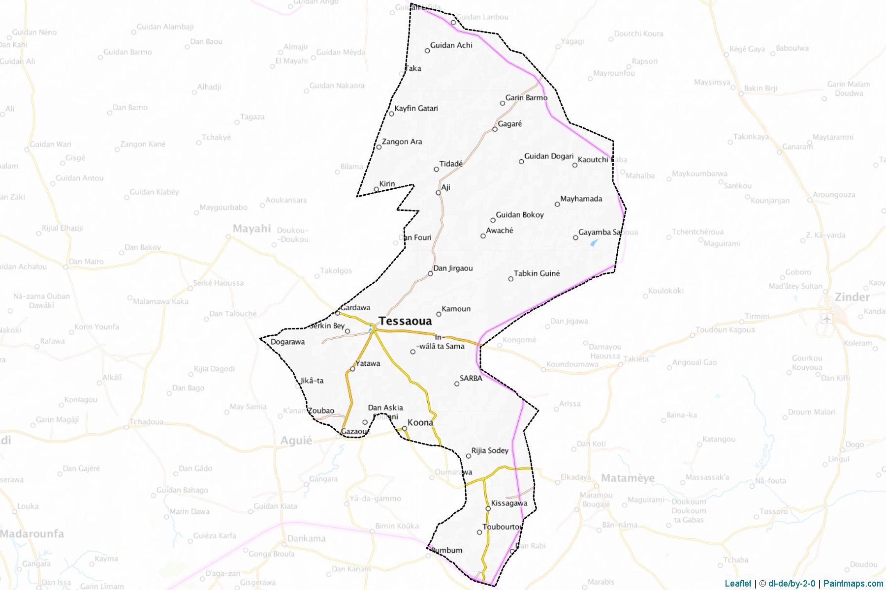 Muestras de recorte de mapas Tessaoua (Maradi)-1