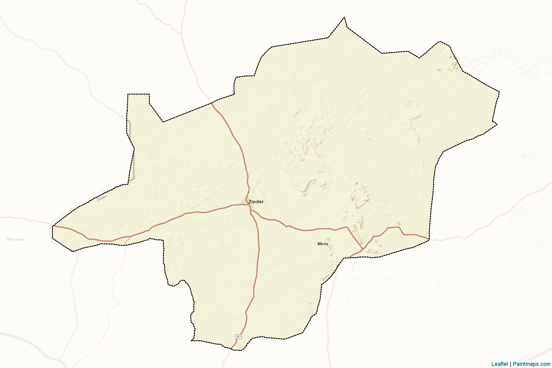 Muestras de recorte de mapas Miria (Zinder)-2