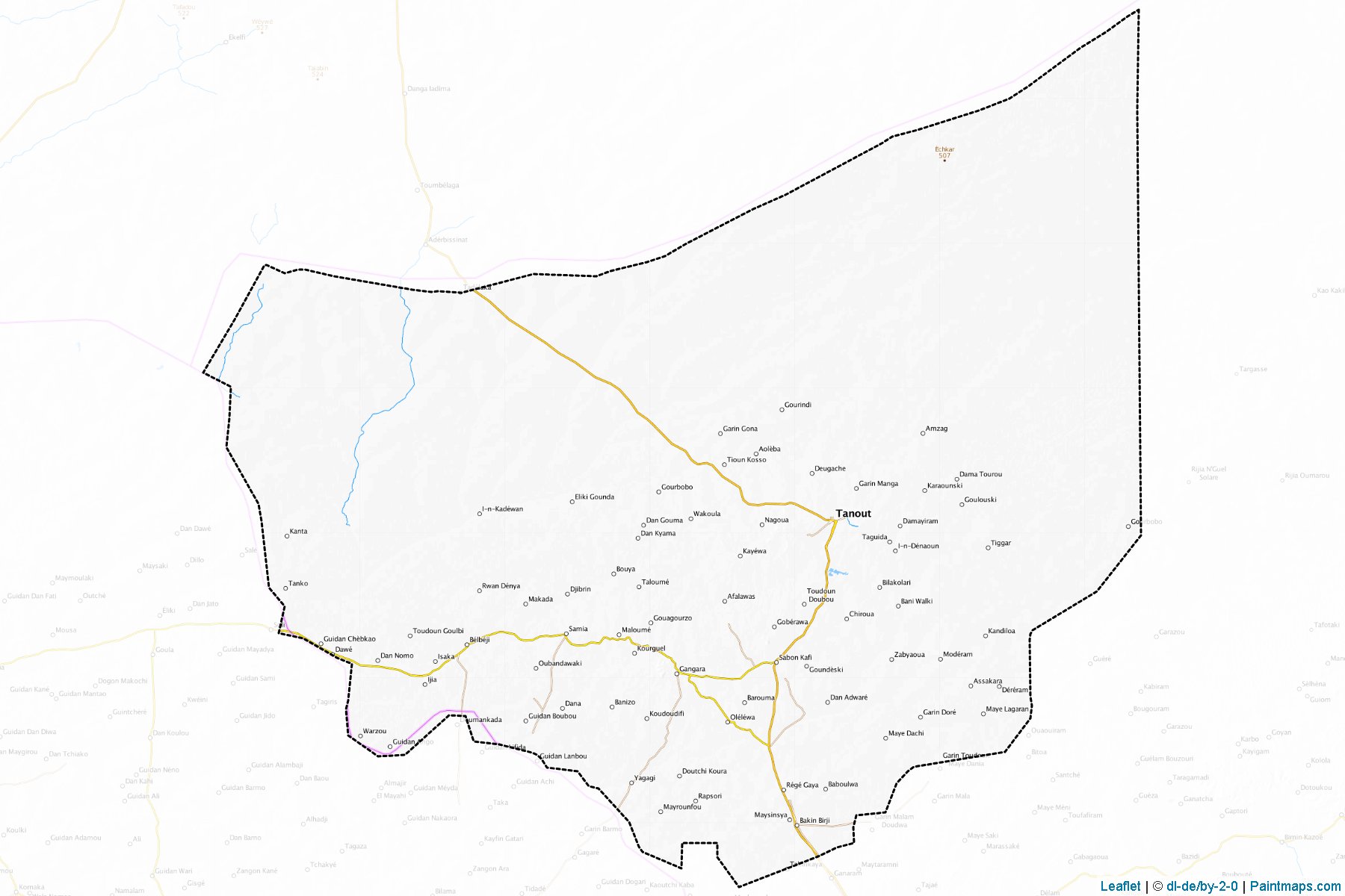 Tanout (Zinder) Haritası Örnekleri-1