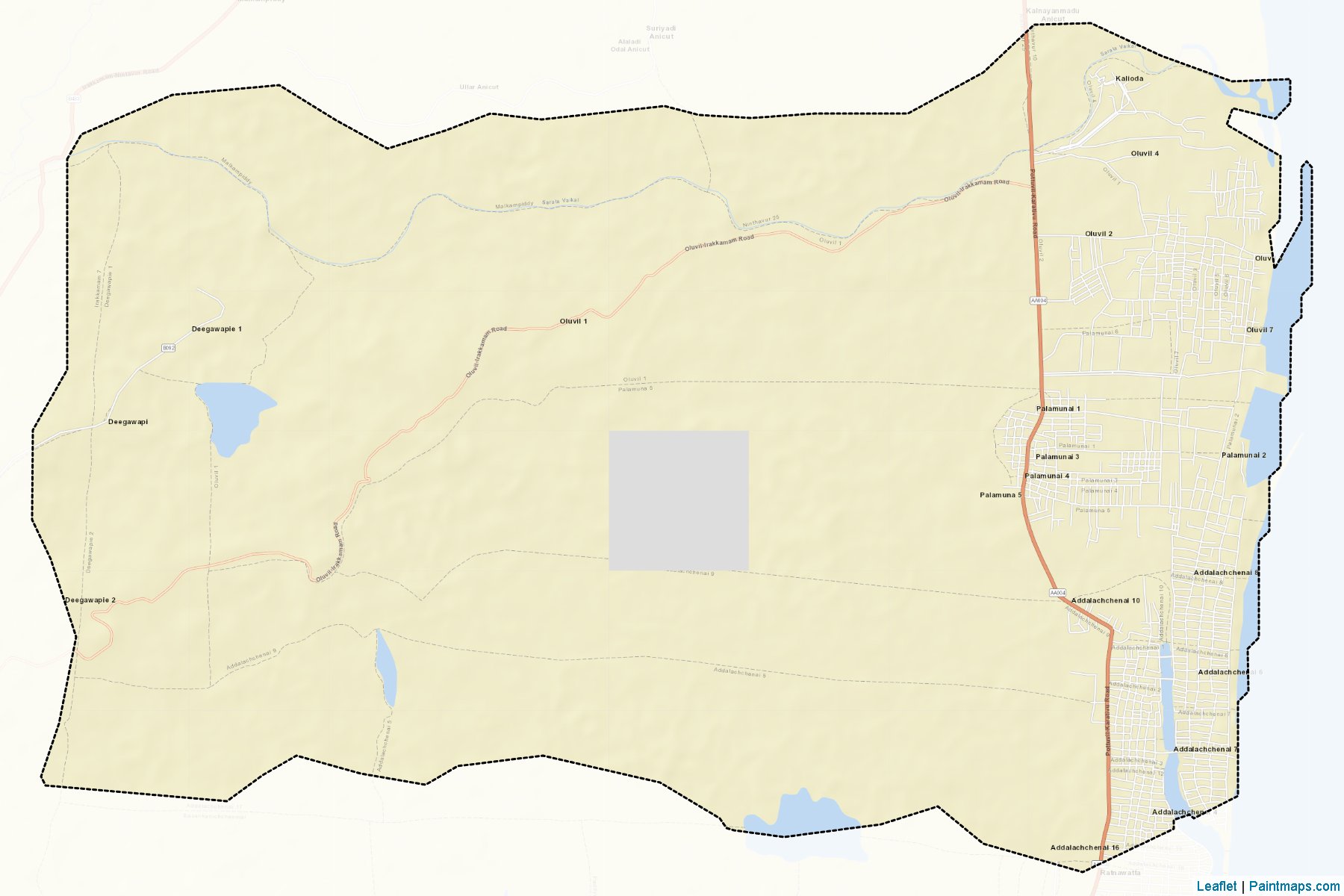 Addalachchenai (Ampara) Map Cropping Samples-2