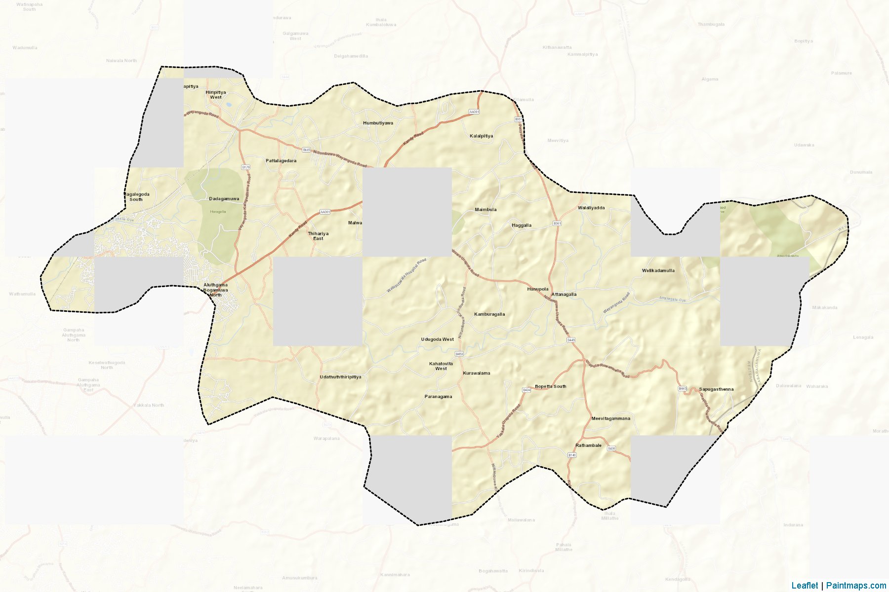 Aththanagalla (Gampaha) Map Cropping Samples-2