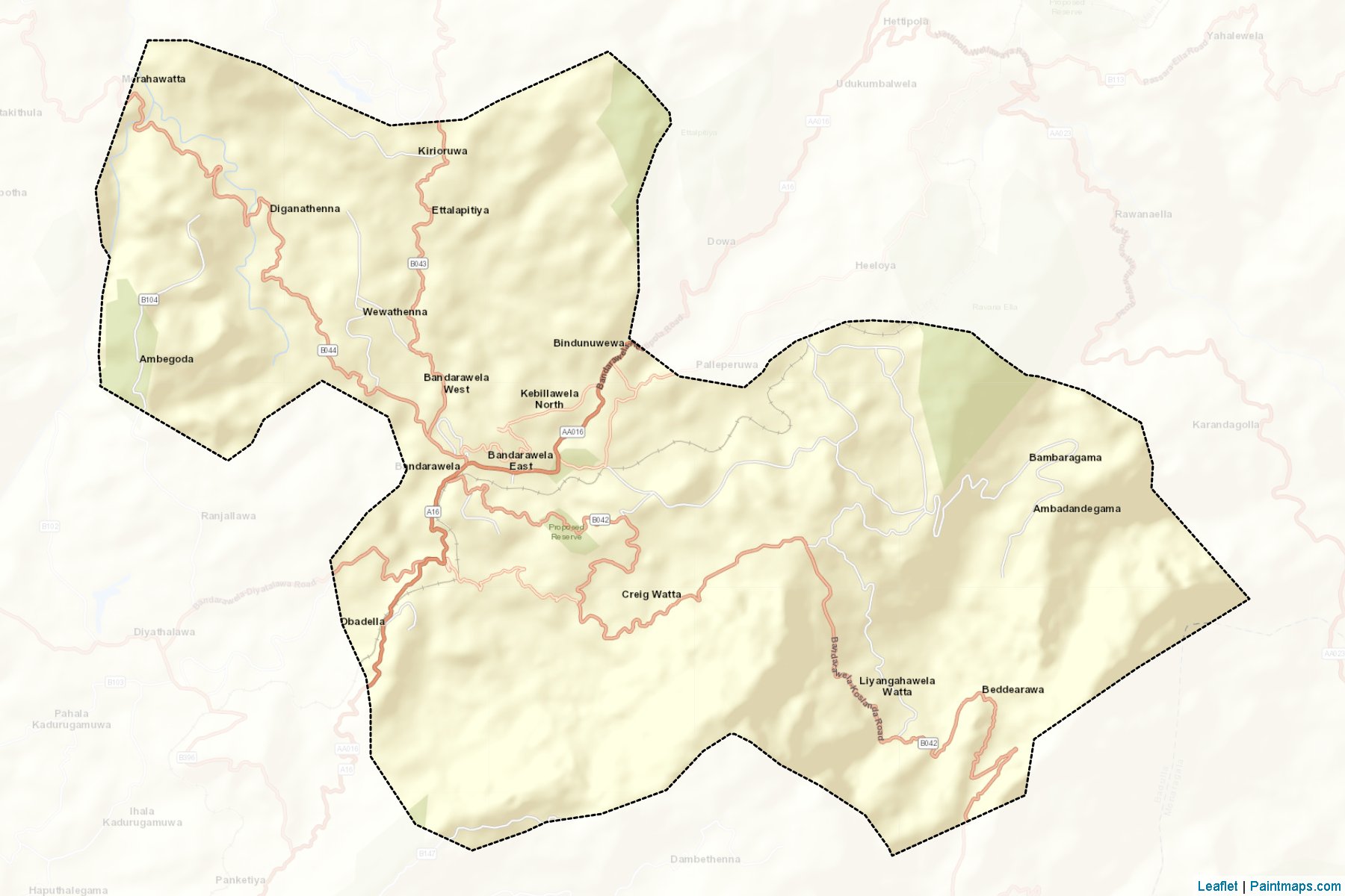 Bandarawela (Badulla) Map Cropping Samples-2