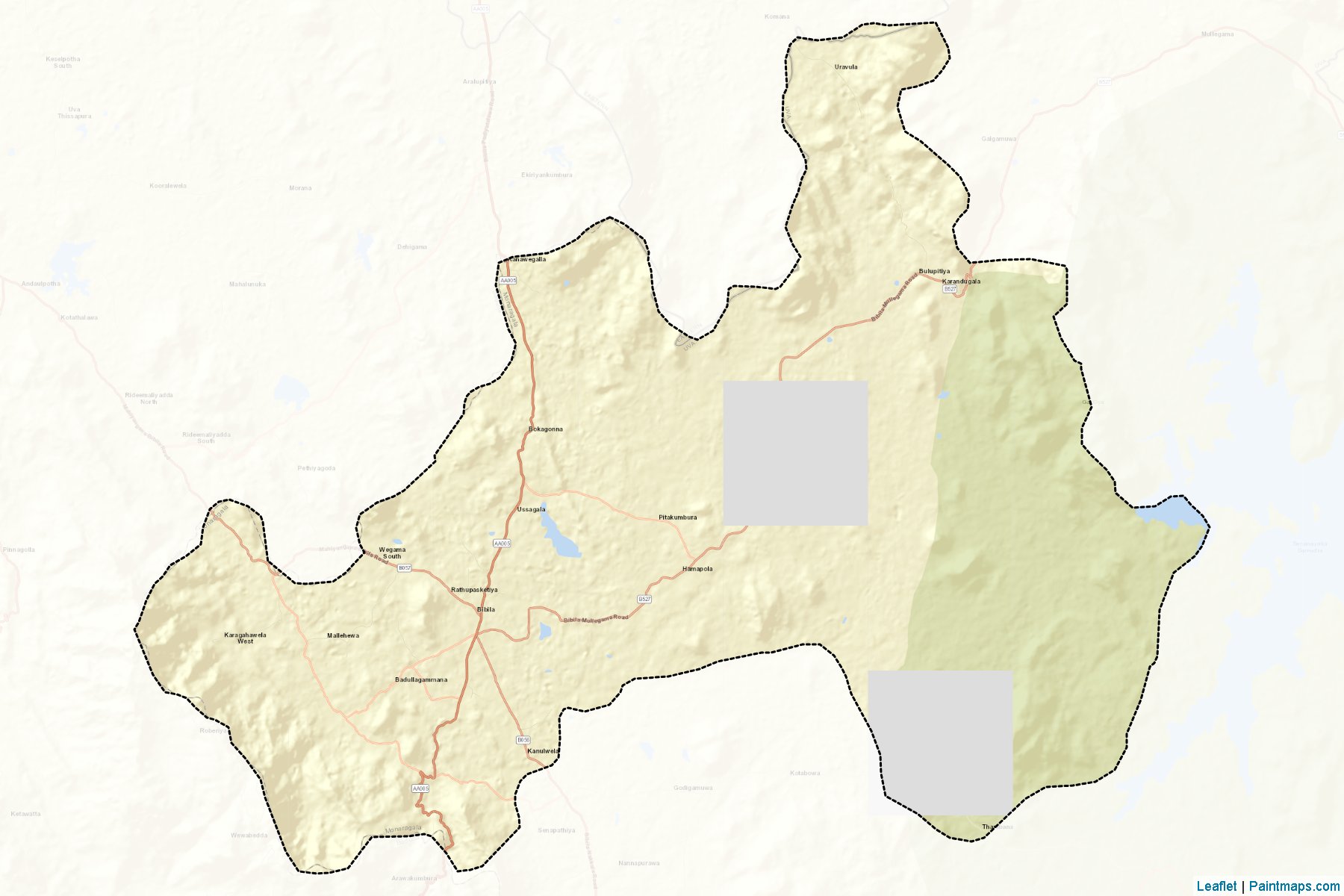 Bibile (Moneragala) Map Cropping Samples-2