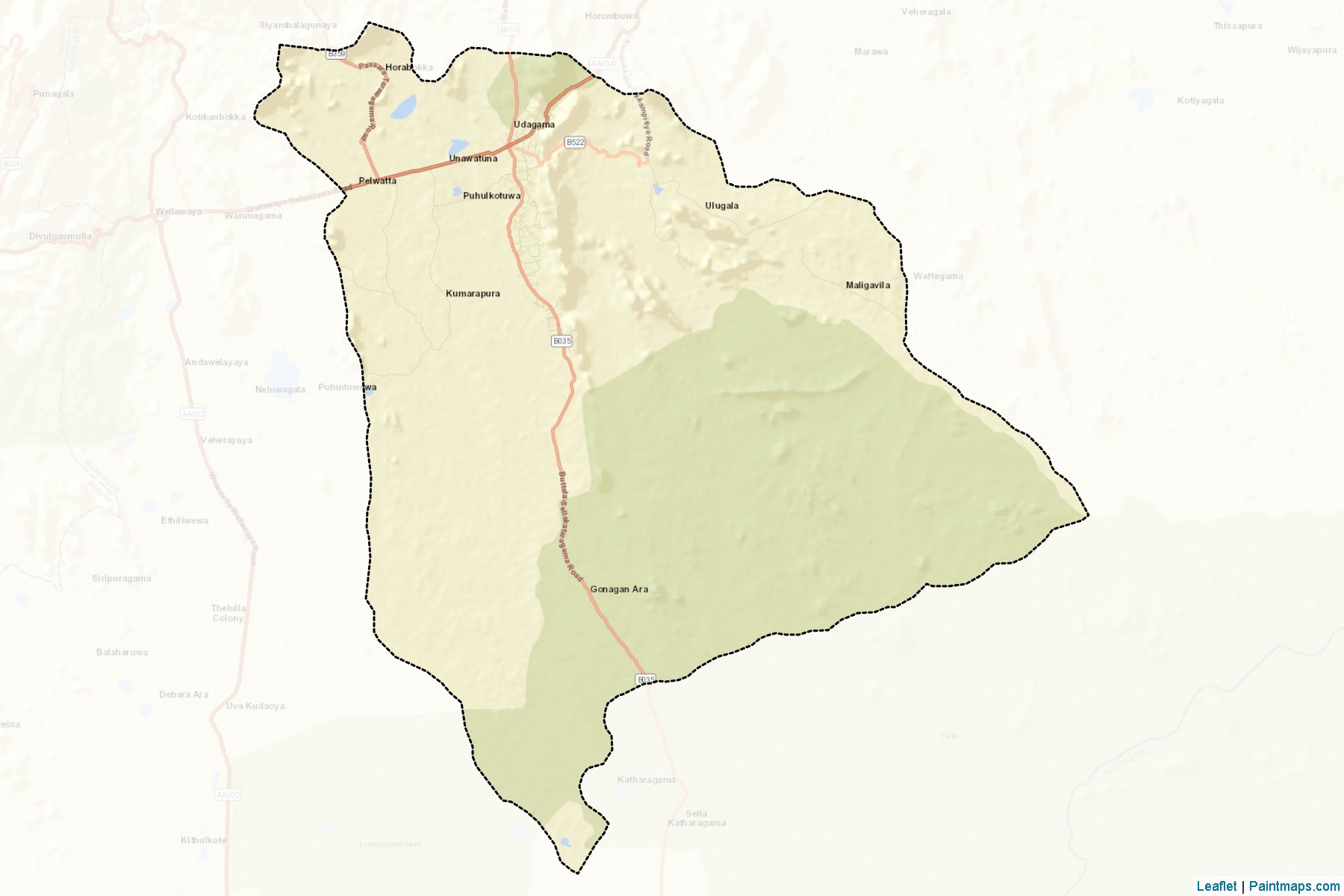 Buttala (Moneragala) Map Cropping Samples-2