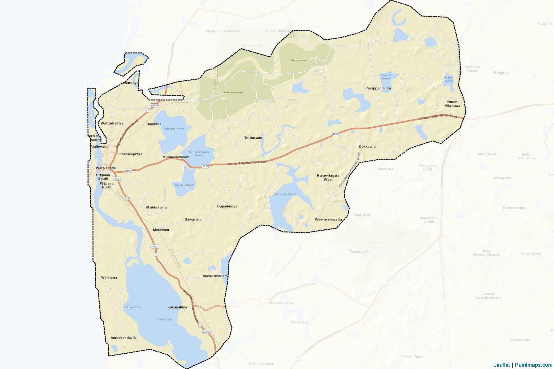 Chilaw (Puttalam) Map Cropping Samples-2