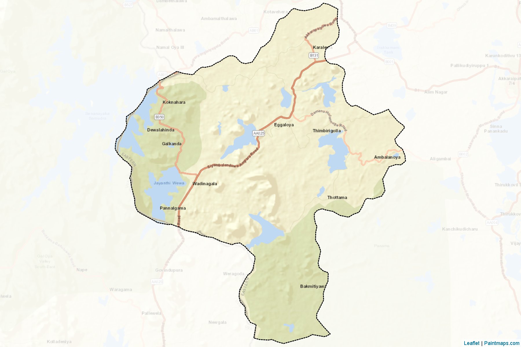 Muestras de recorte de mapas Damana (Ampāra)-2