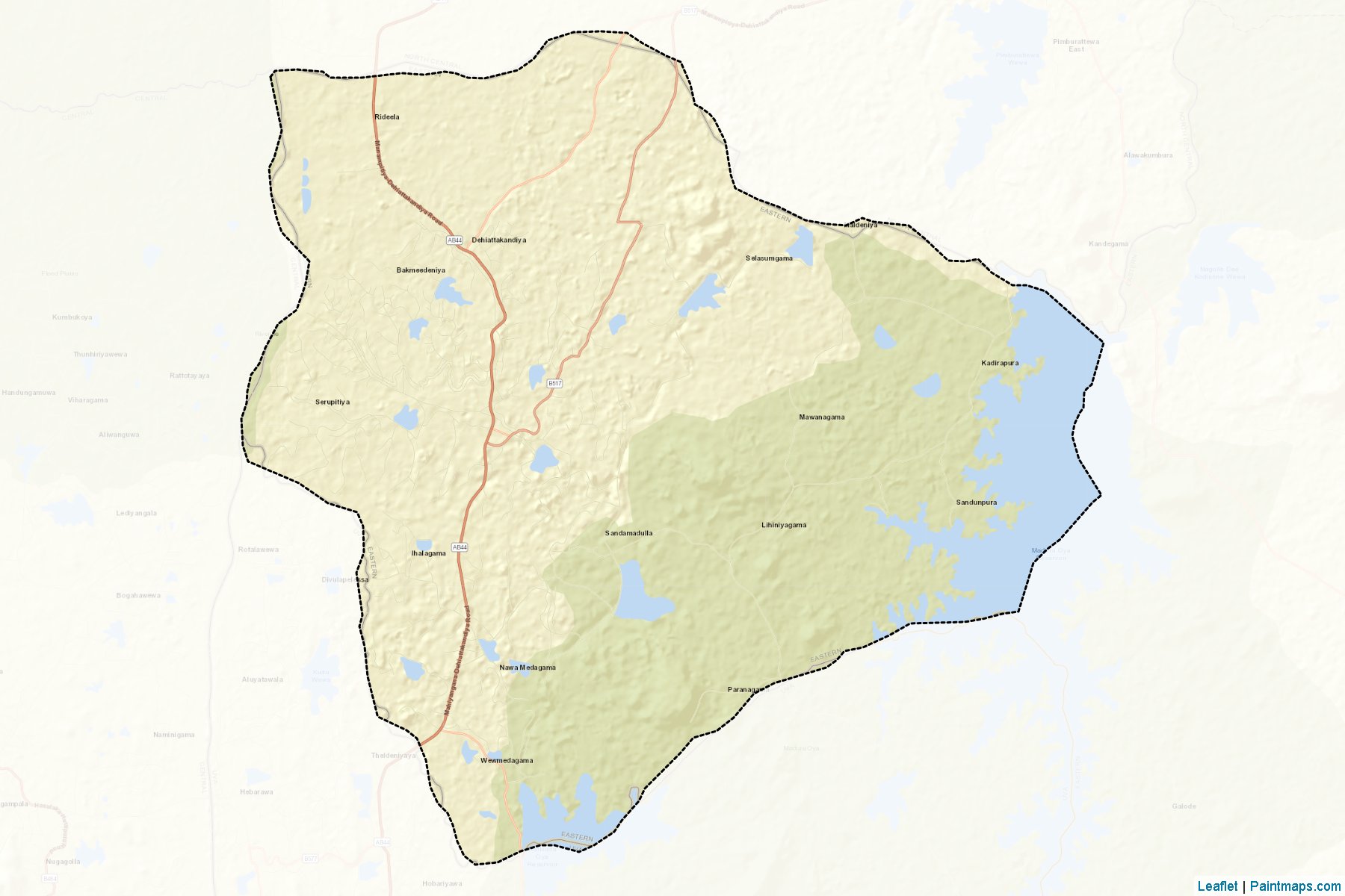 Dehiattakandiya (Ampara) Map Cropping Samples-2