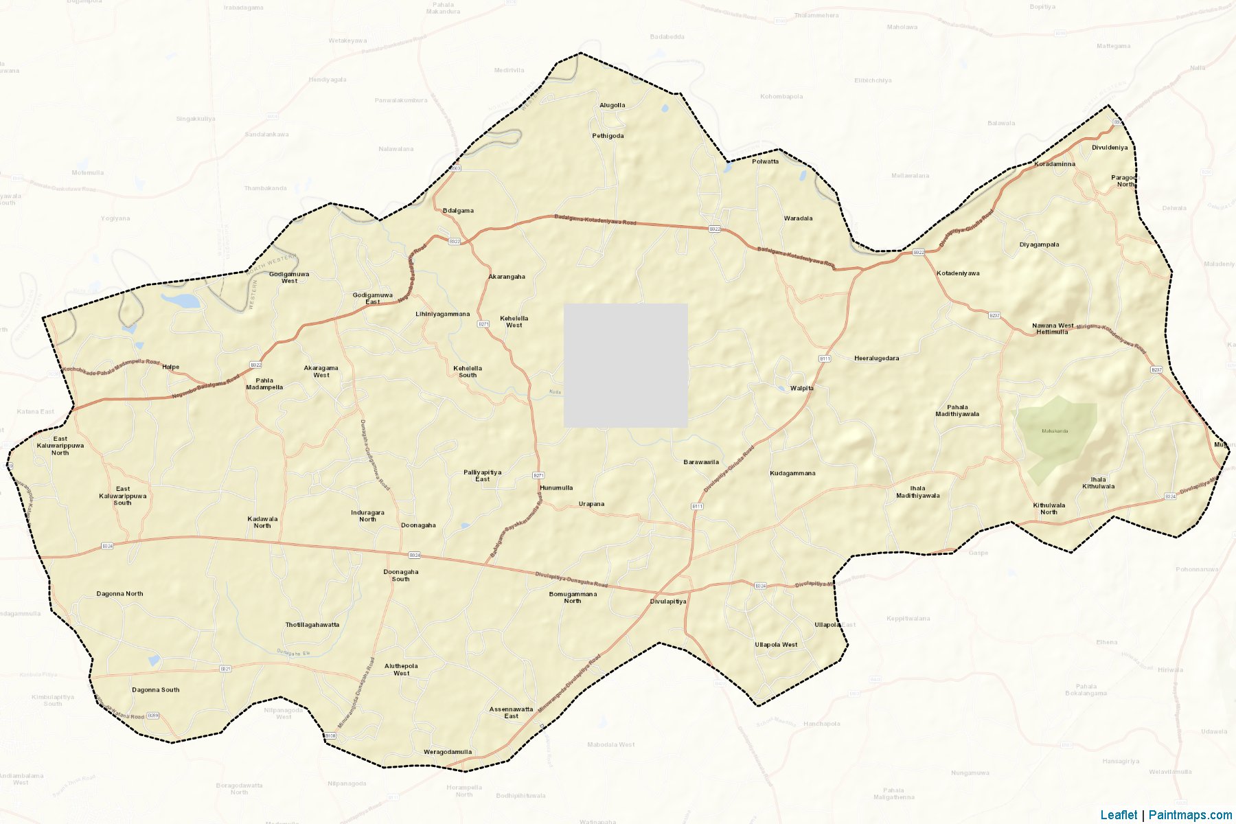 Muestras de recorte de mapas Divulapitiya (Gampaha)-2