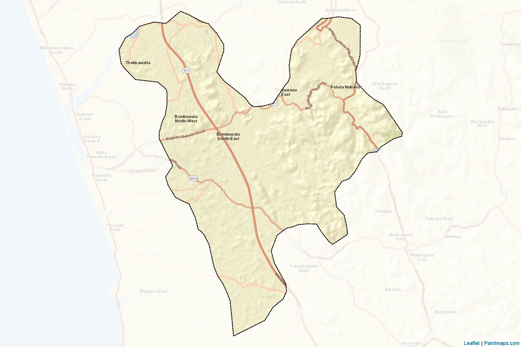 Dodangoda (Kalutara) Map Cropping Samples-2