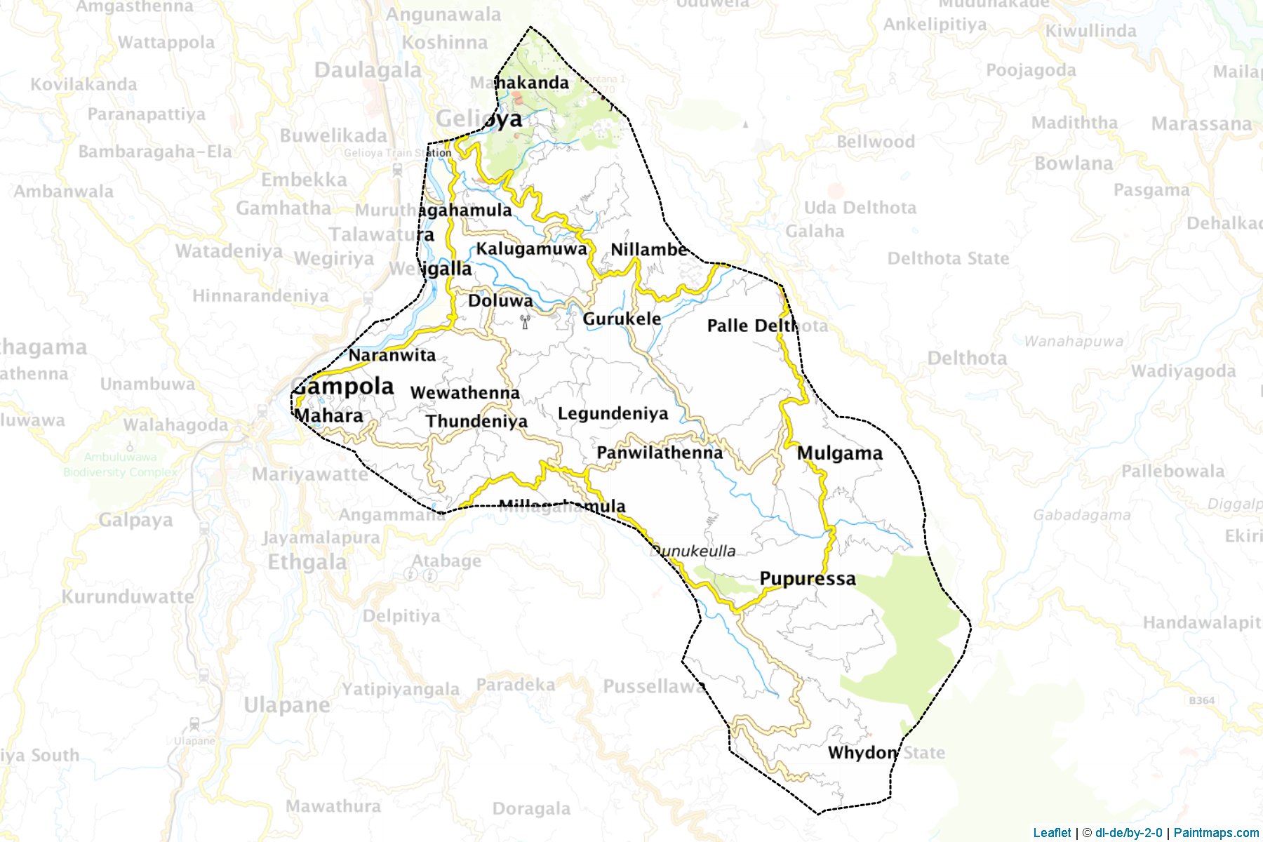 Muestras de recorte de mapas Doluwa (Mahanuvara)-1