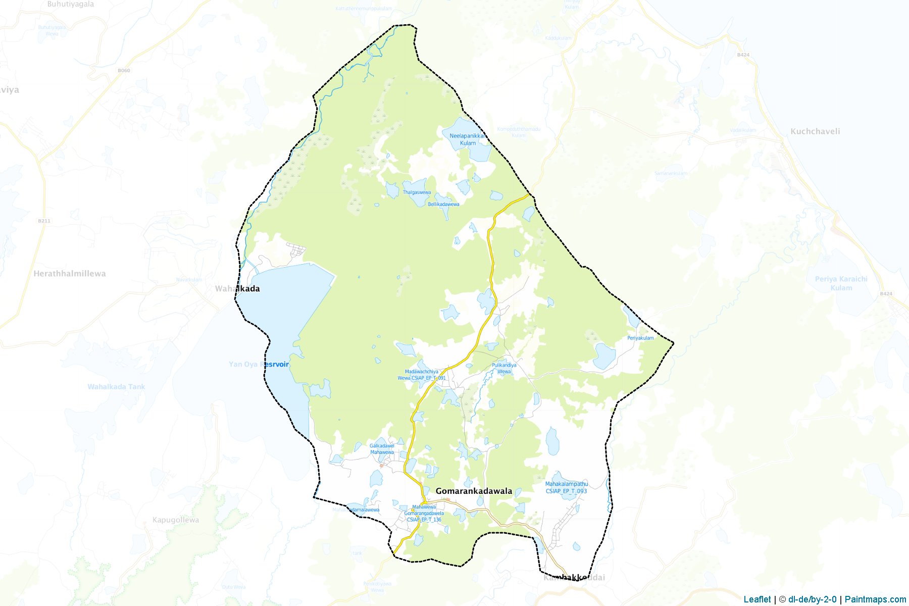 Gomarankadawala (Trincomalee) Map Cropping Samples-1