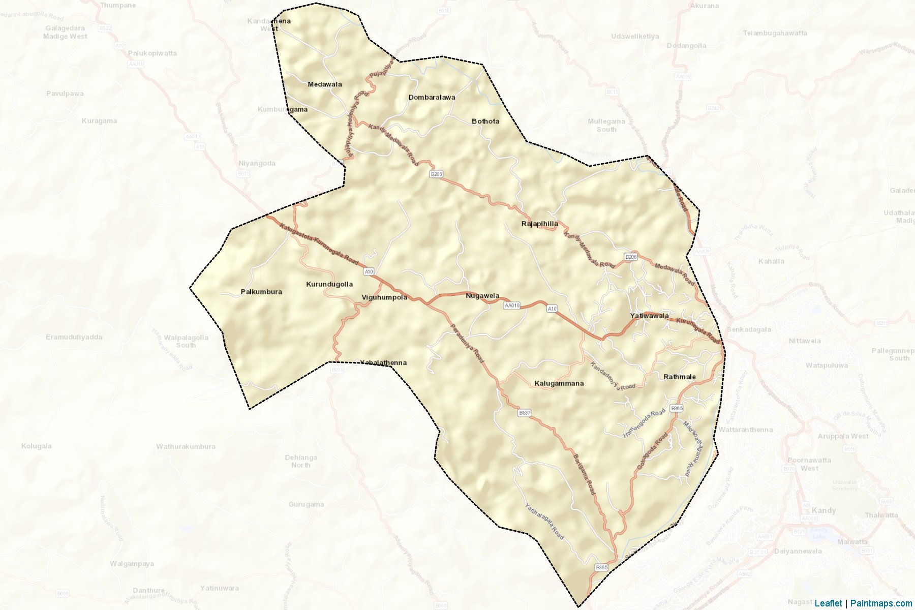 Muestras de recorte de mapas Harispattuwa (Mahanuvara)-2