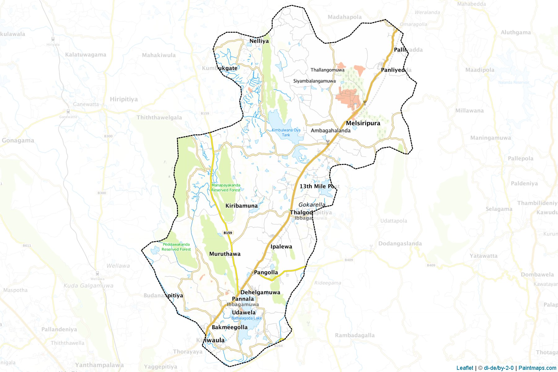 Ibbagamuwa (Kurunegala District) Haritası Örnekleri-1