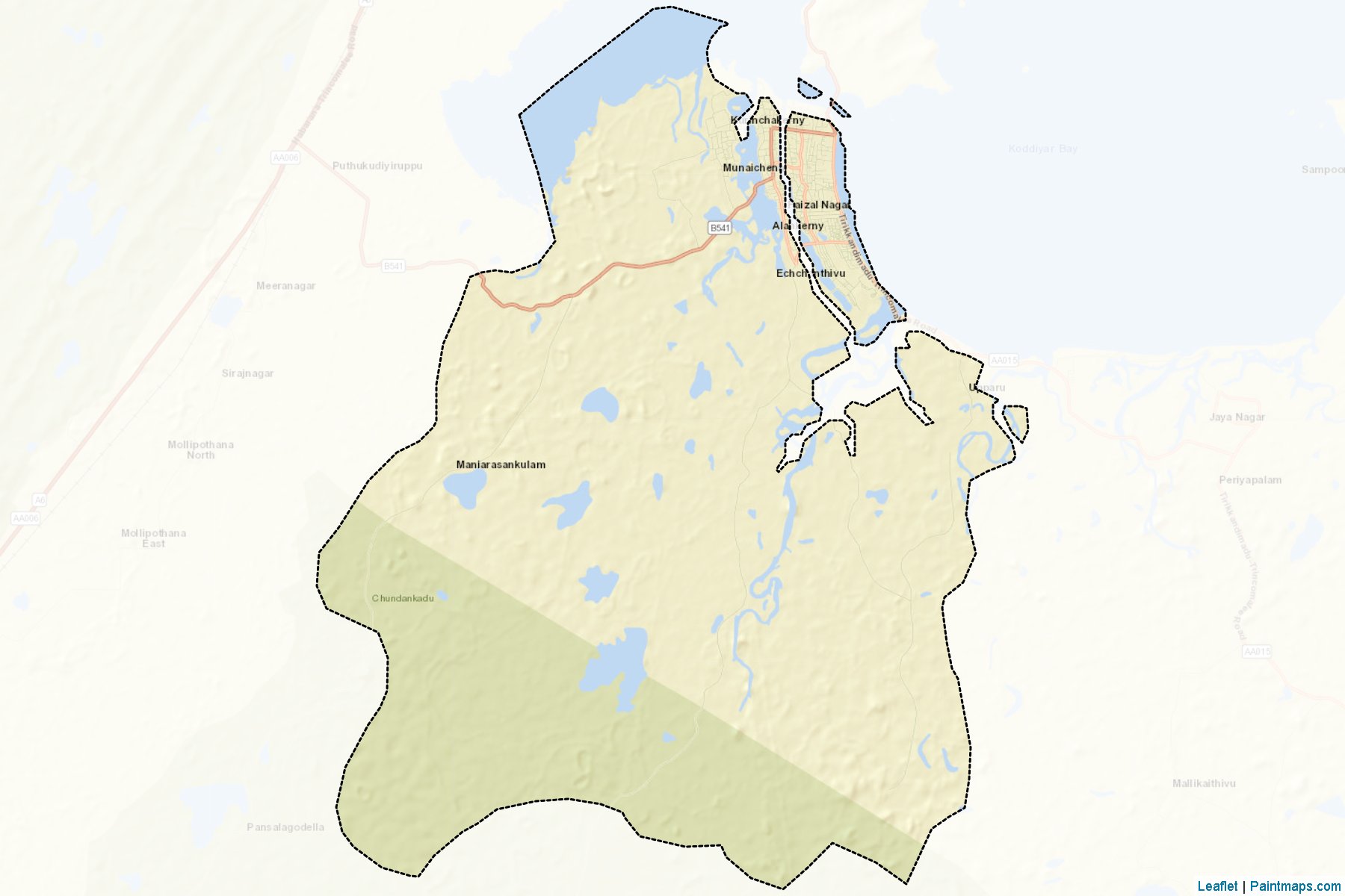 Kinniya (Trincomalee) Map Cropping Samples-2