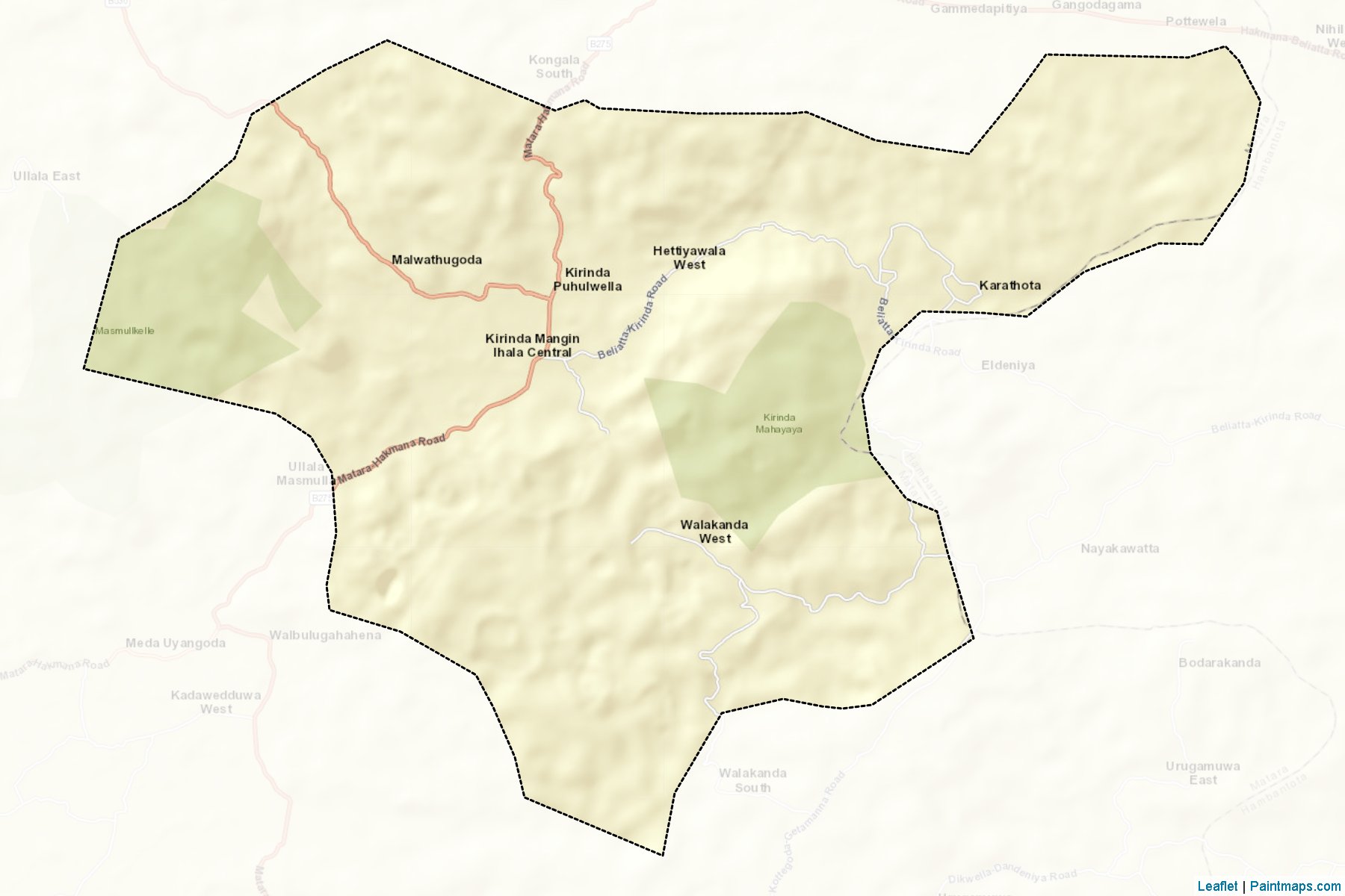 Kirinda Puhulwella (Matara) Map Cropping Samples-2