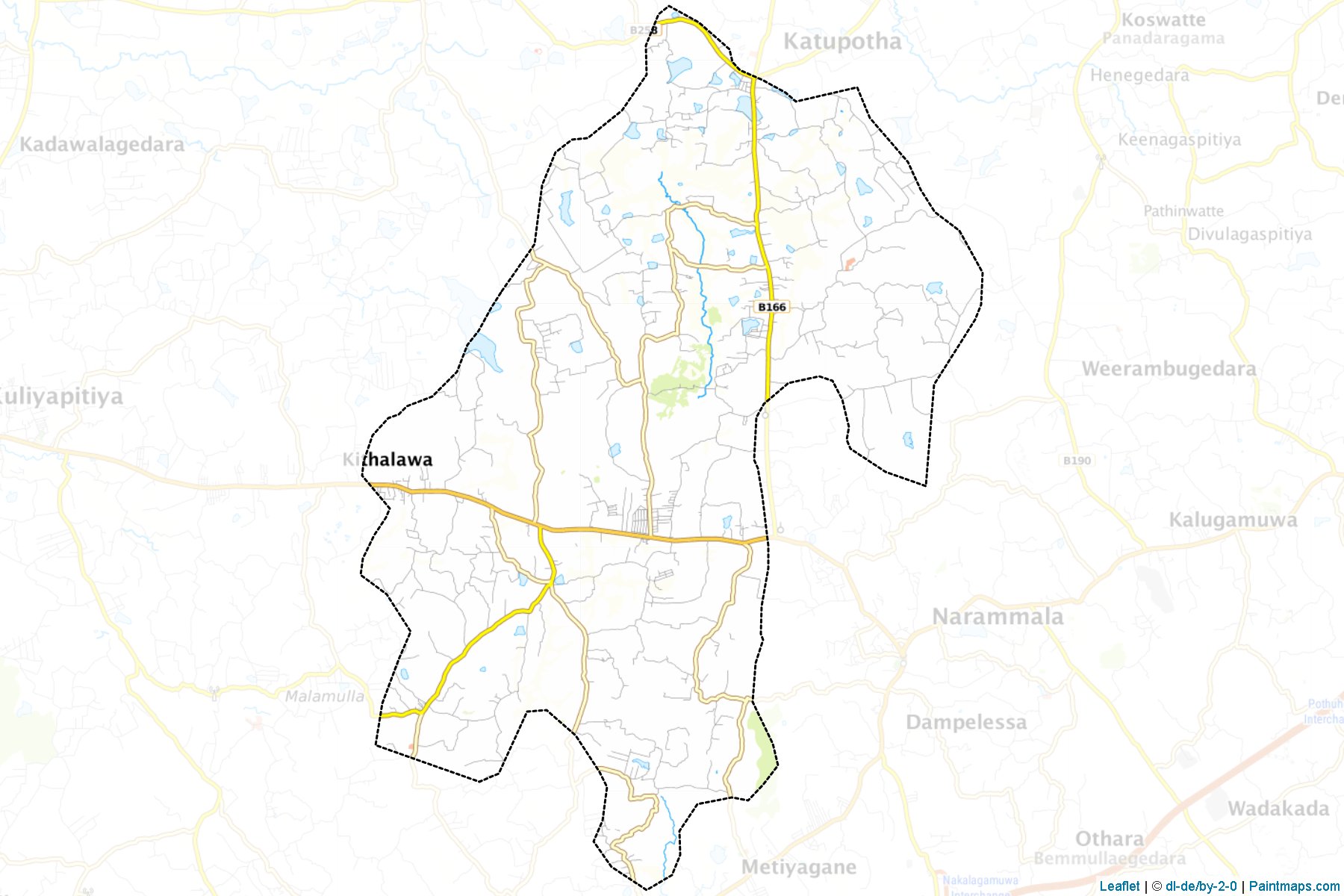 Kuliyapitiya East (Kurunegala District) Haritası Örnekleri-1