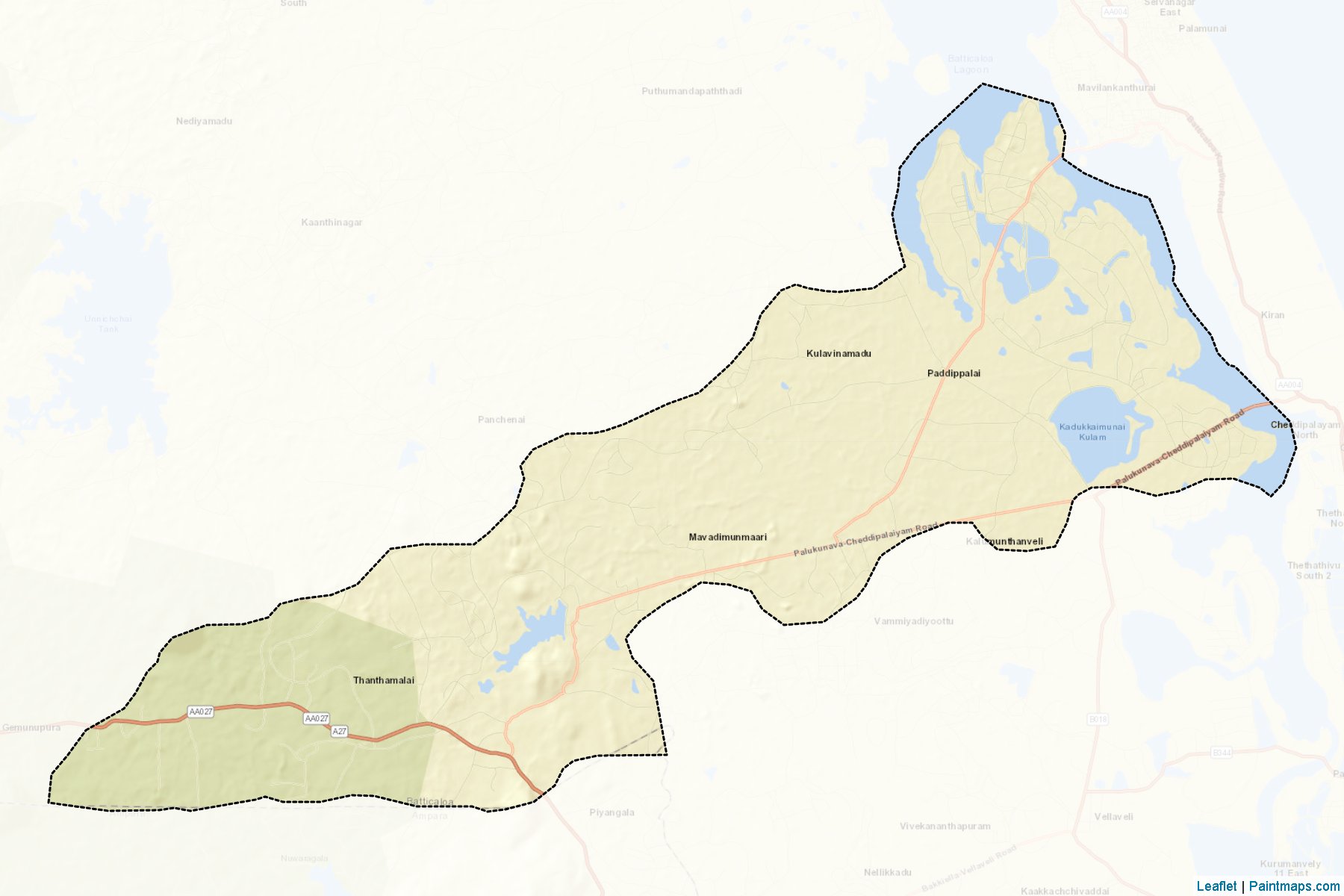 Manmunai South-West (Batticaloa) Map Cropping Samples-2